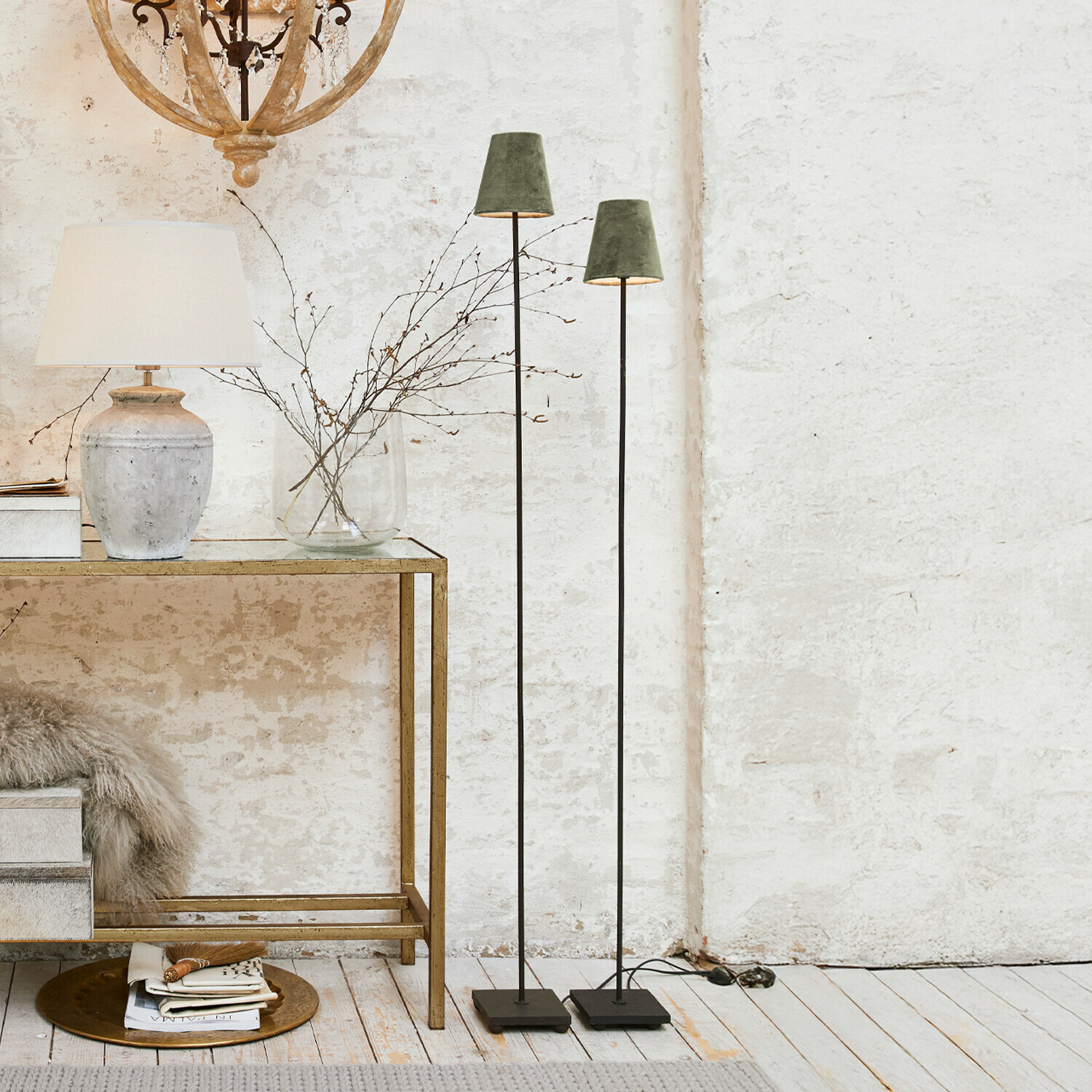 Coppia di lampade a stelo Tacoma
