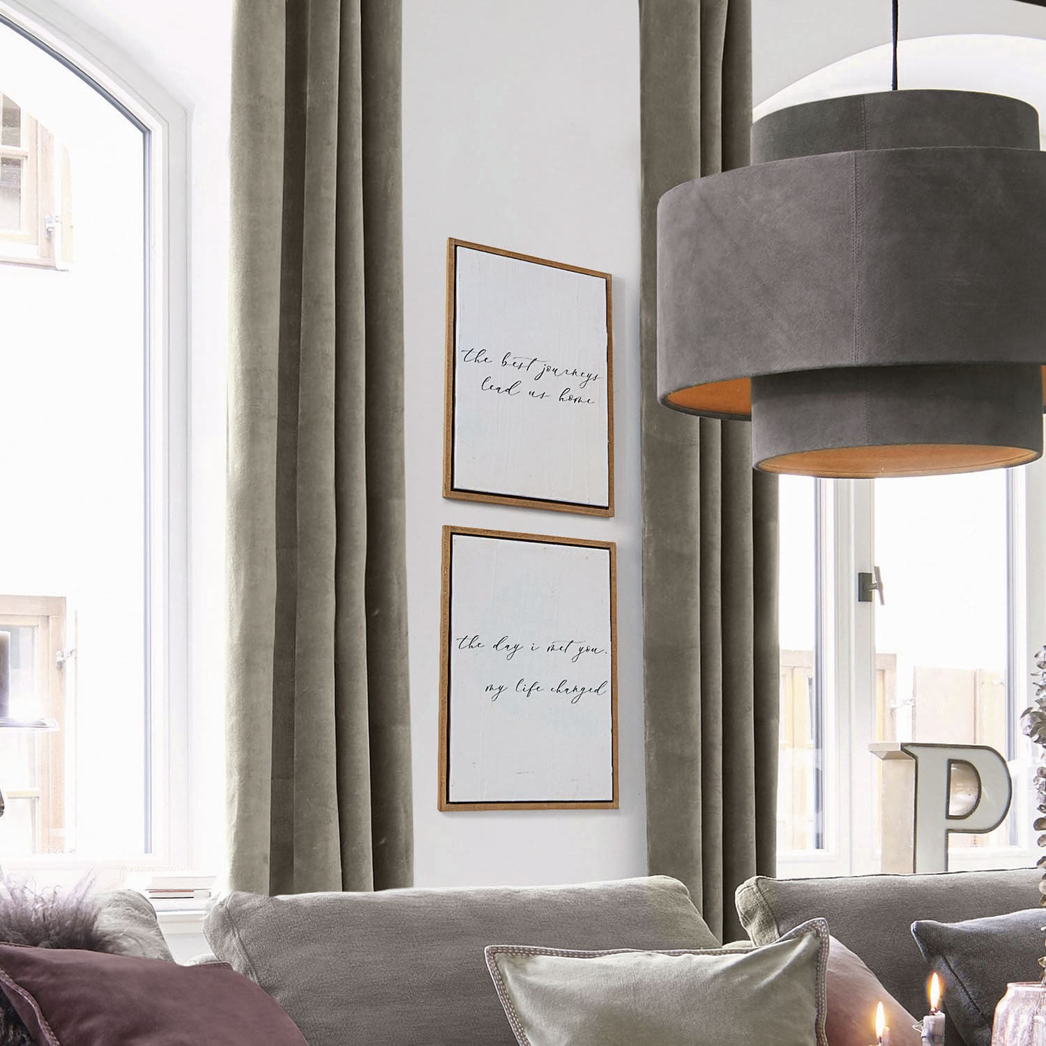 Coppia di quadretti decorativi Nawel