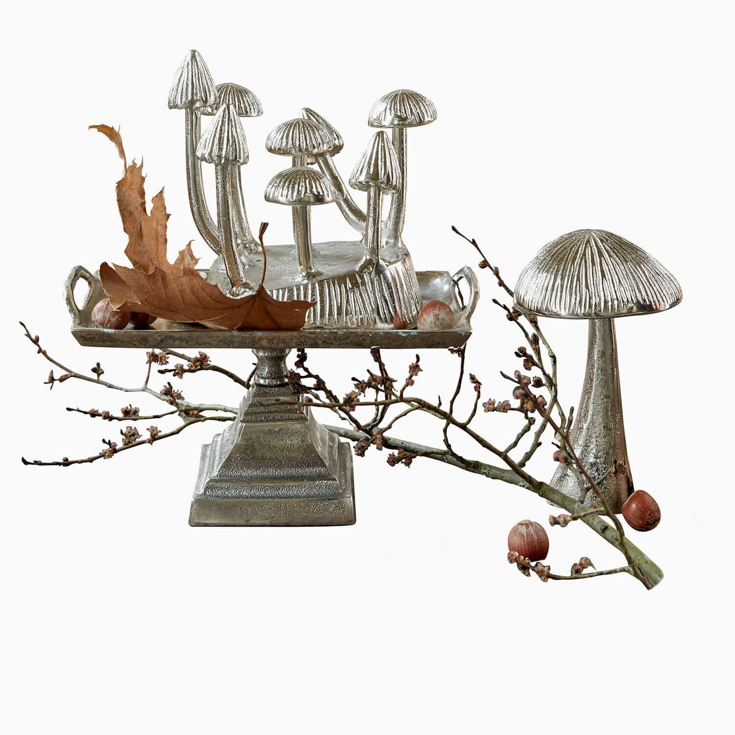 Coppia di funghi decorativi Abiloque