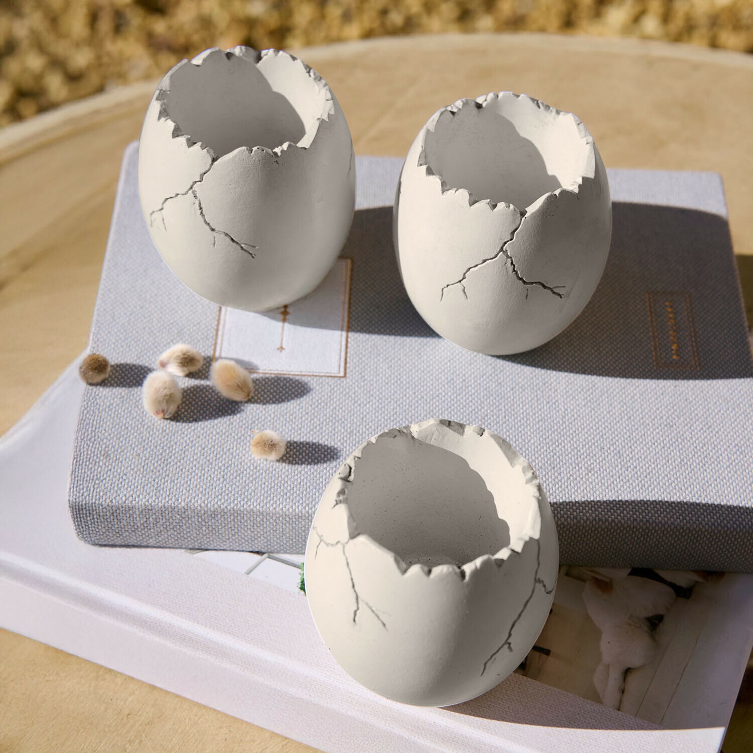Set di 3 uova decorative Waverlye