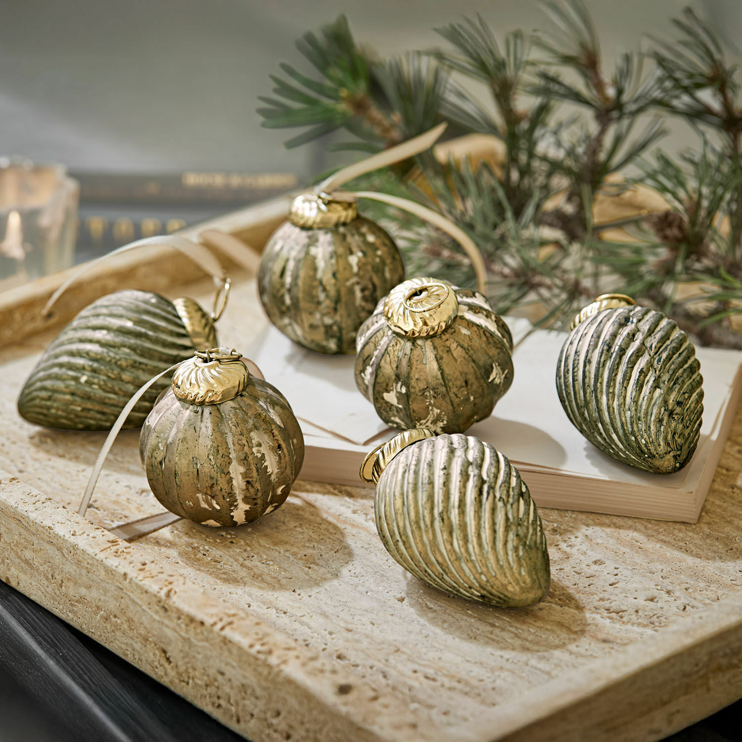 Set di 6 decorazioni natalizie Miras Set di 6 decorazioni natalizie Miras