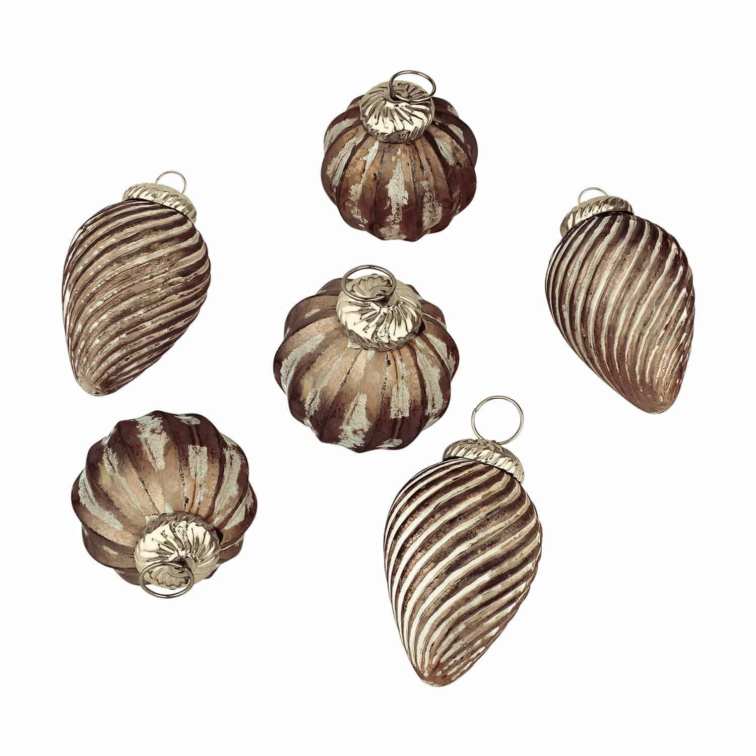 Set di 6 decorazioni natalizie Miras