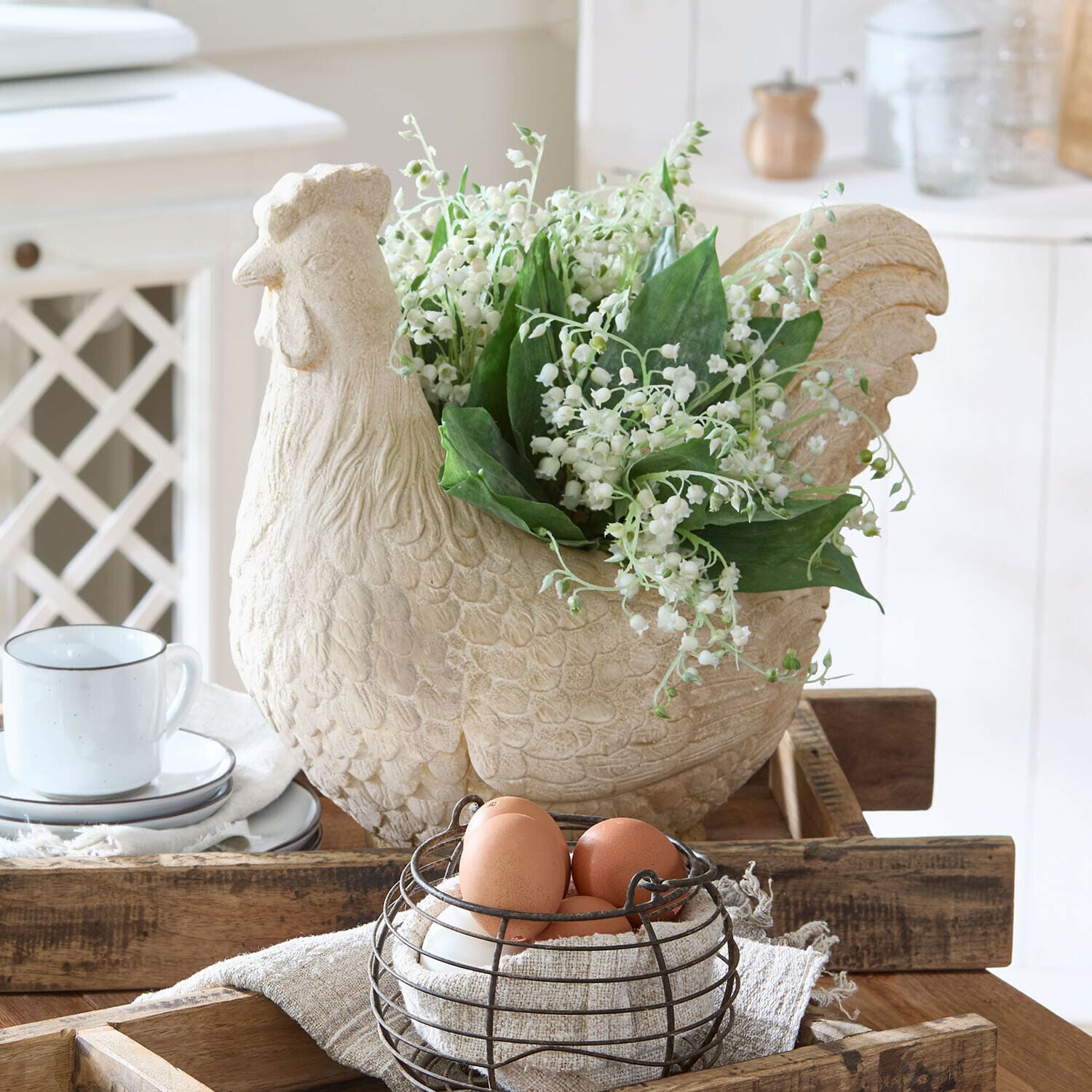 Gallina decorativa Chêne d'Argent