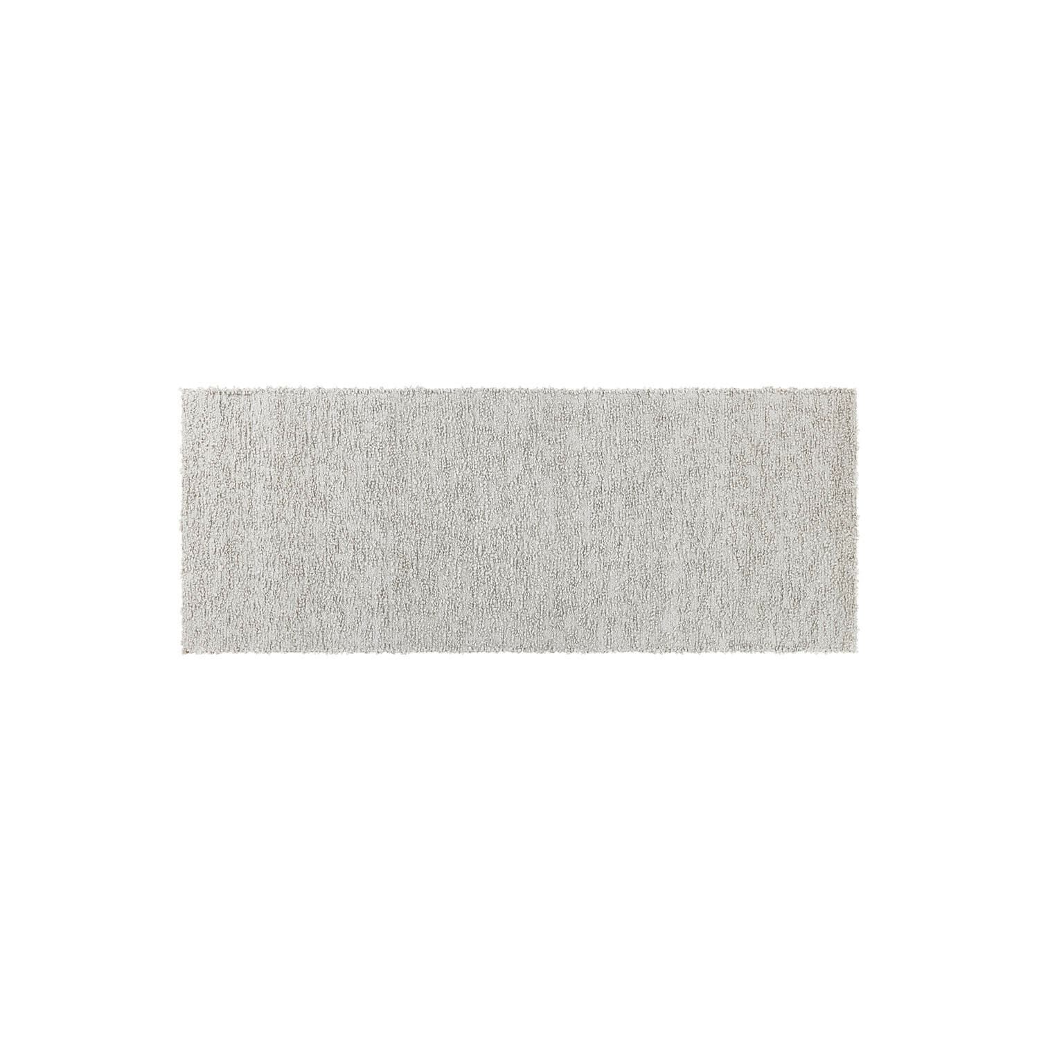 Corridore Kaleema Tappeto rettangolare grigio chiaro con texture morbida, ideale per soggiorno o camera da letto