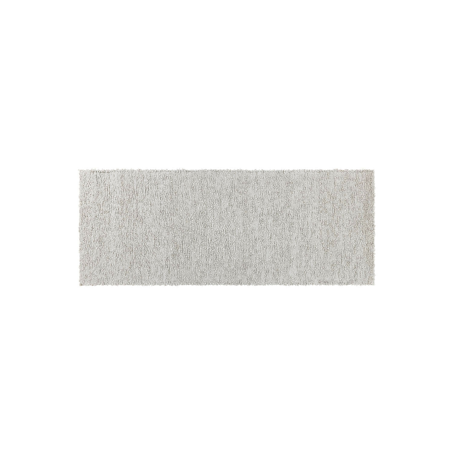 Corridore Kaleema Tappeto rettangolare grigio chiaro con texture morbida, ideale per soggiorno o camera da letto