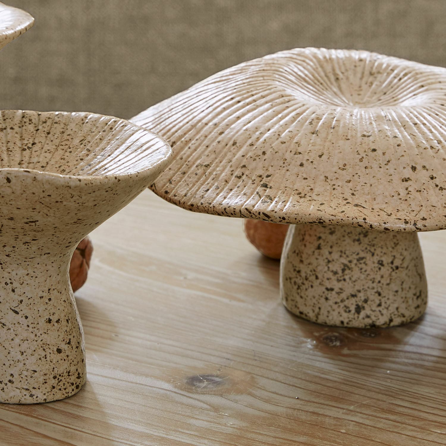 Set di 3 funghi decorativi Safoura