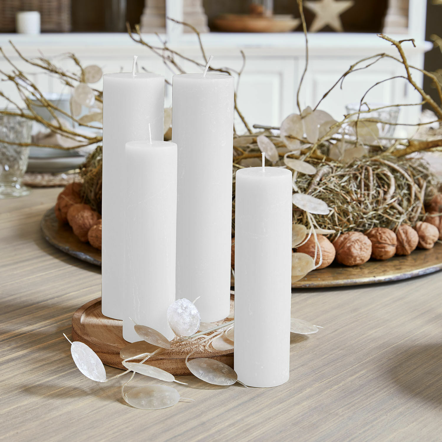 Set di 4 candele Avinal