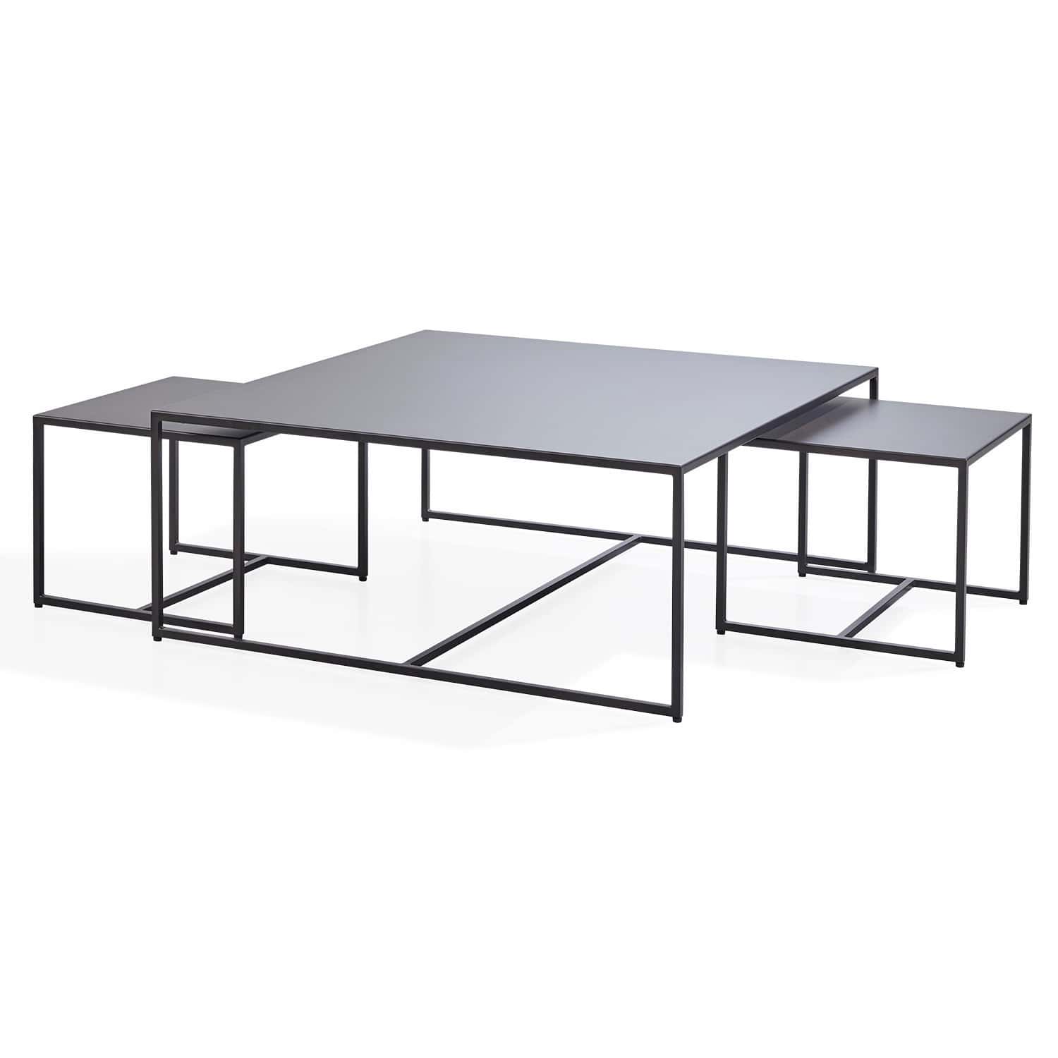 Set di 3 tavolini da salotto Trinitas