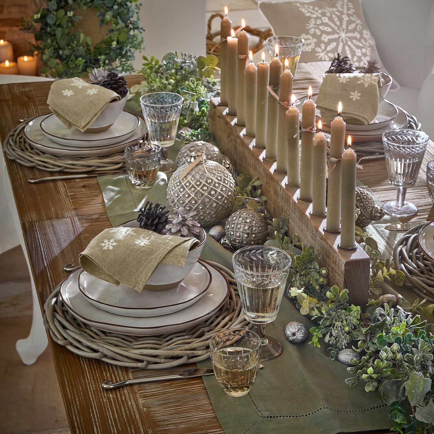 Set di 6 decorazioni natalizie Lucero