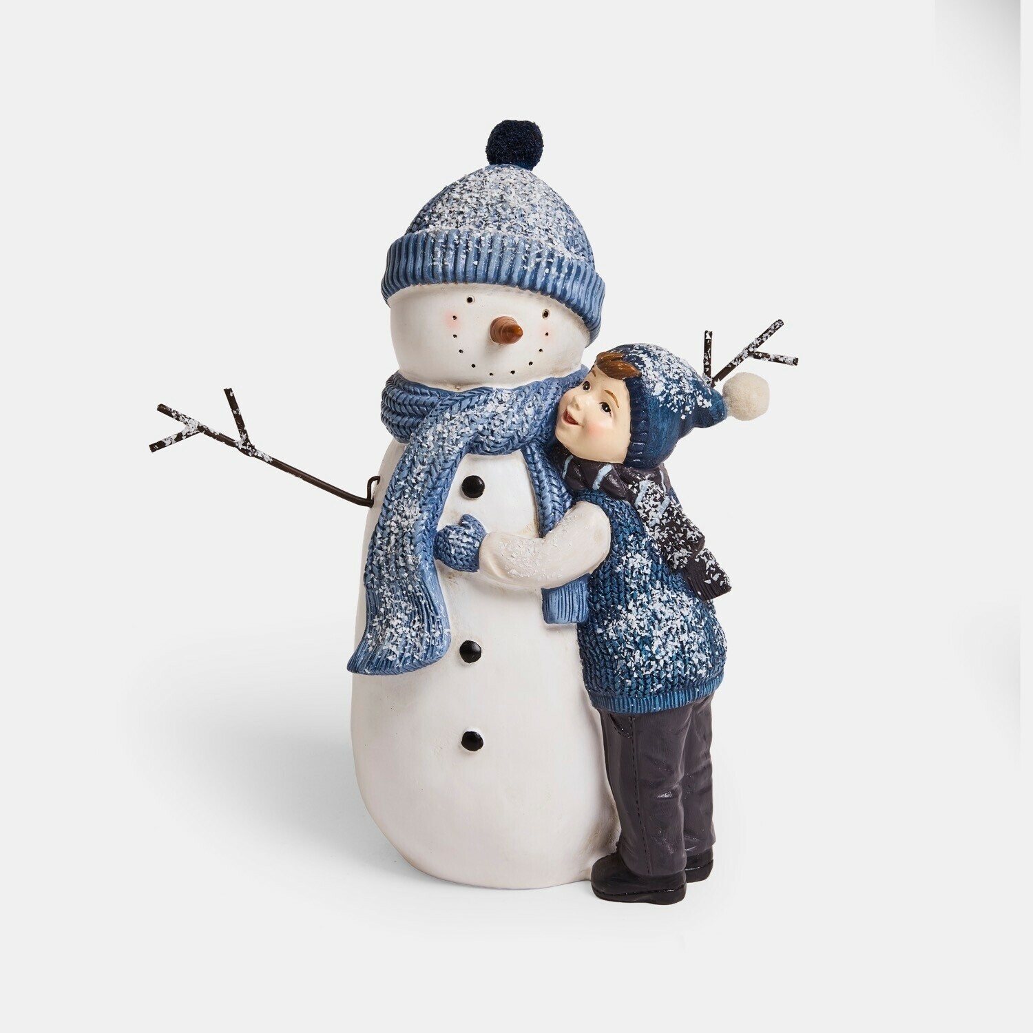 Pupazzo di neve decorativo con bambino Tedvik Pupazzo di neve decorativo con bambino Tedvik