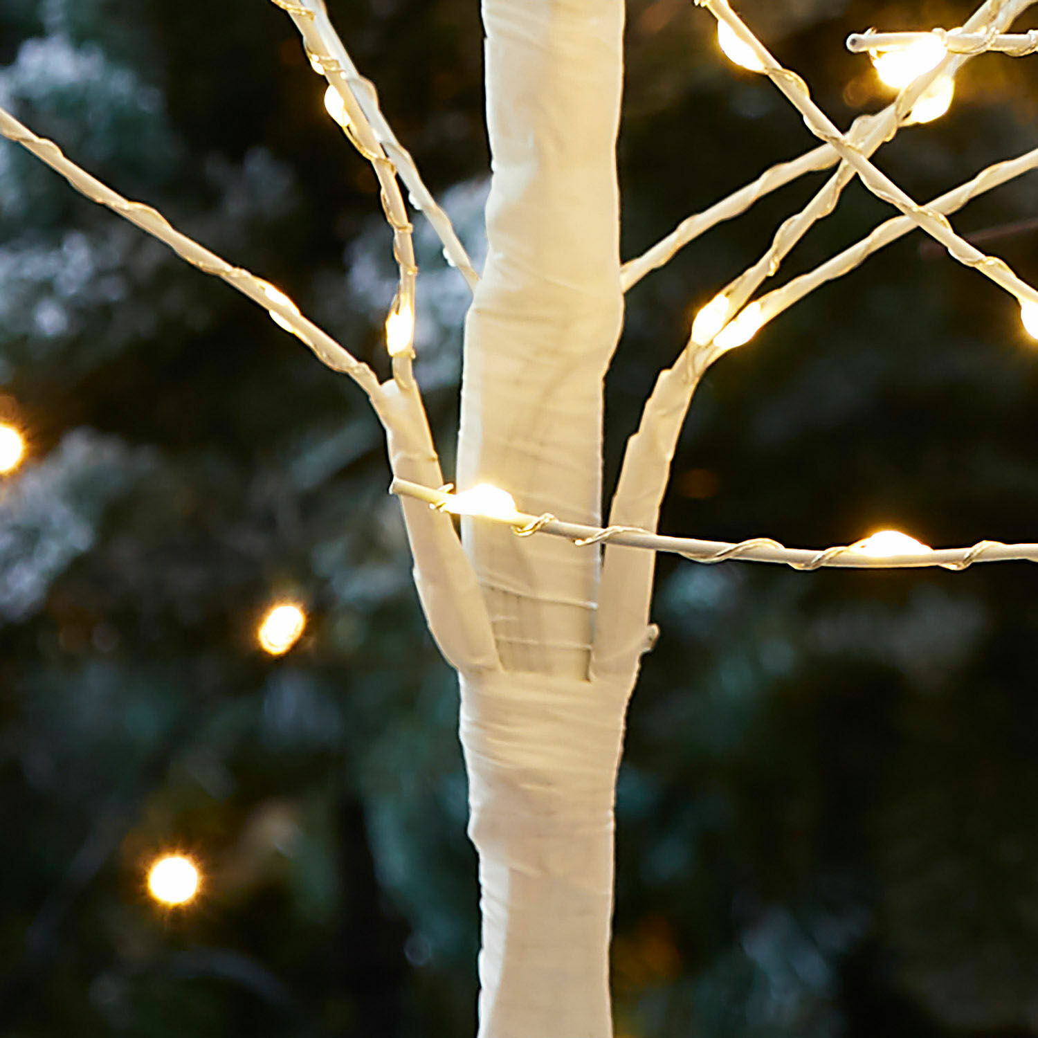 Coppia di alberelli con luci a LED Irradiant