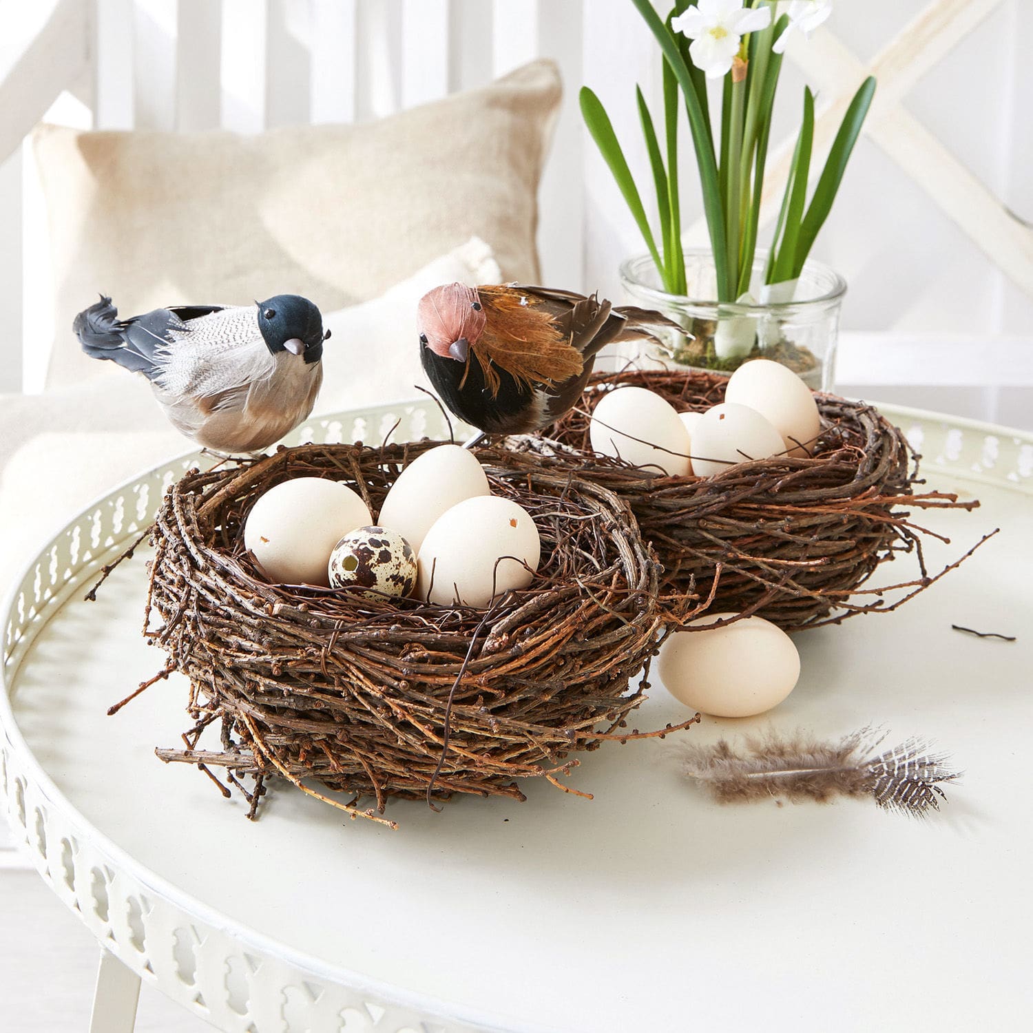Coppia di nidi decorativi Libers