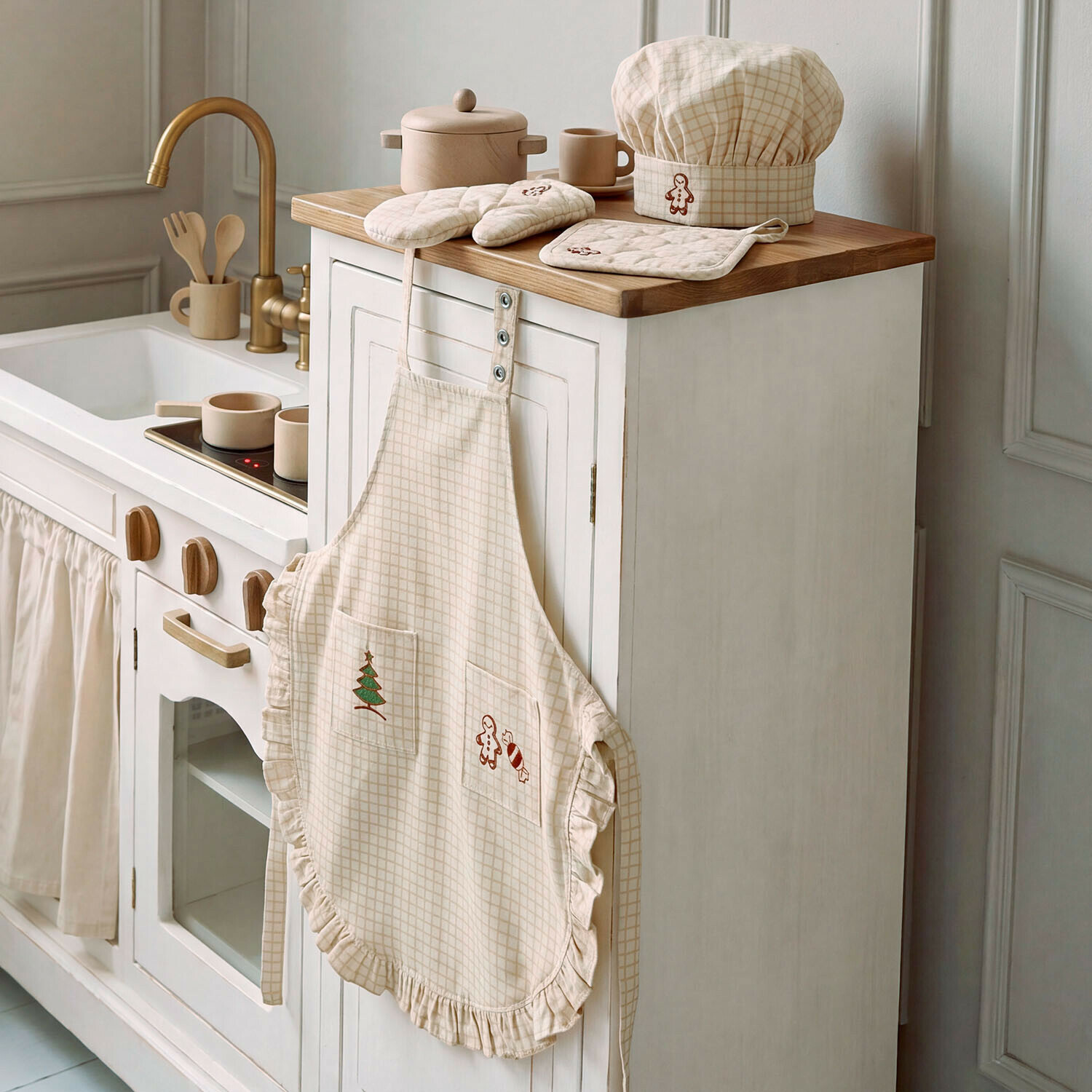 Set di 4 accessori per bambini con grembiule Minsi
