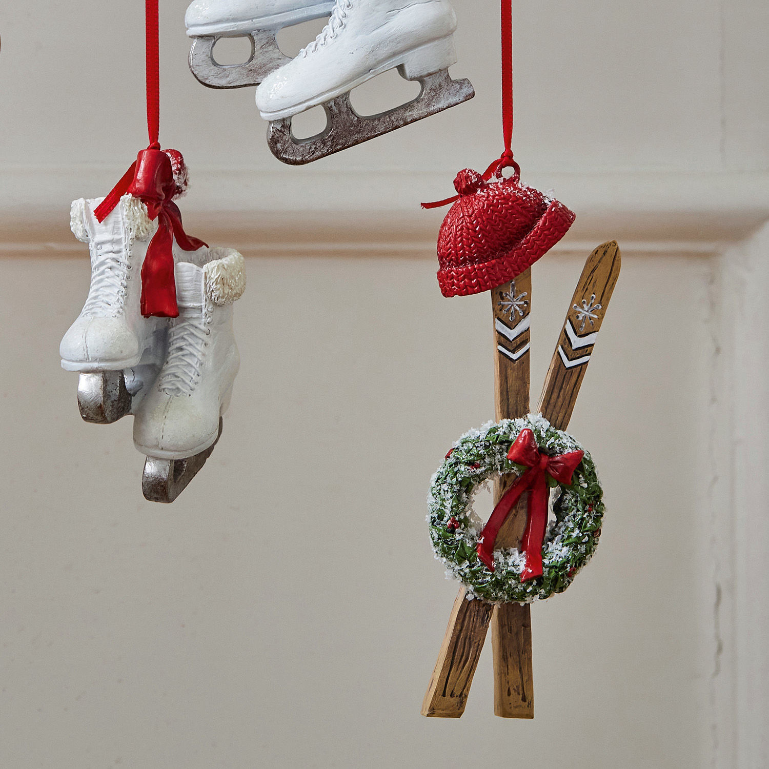 Set di 4 decorazioni da appendere Papeta