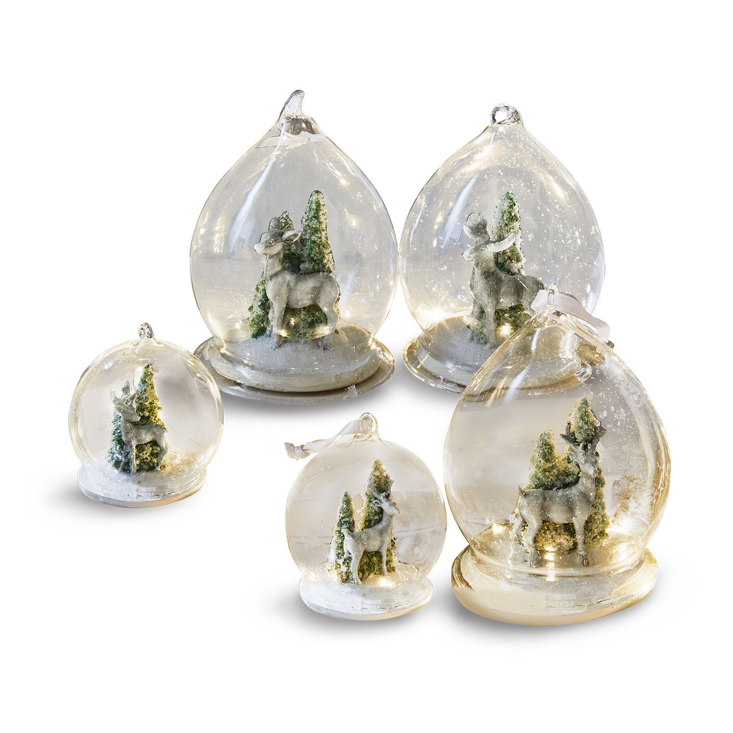Set di 5 decorazioni natalizie Winterforest