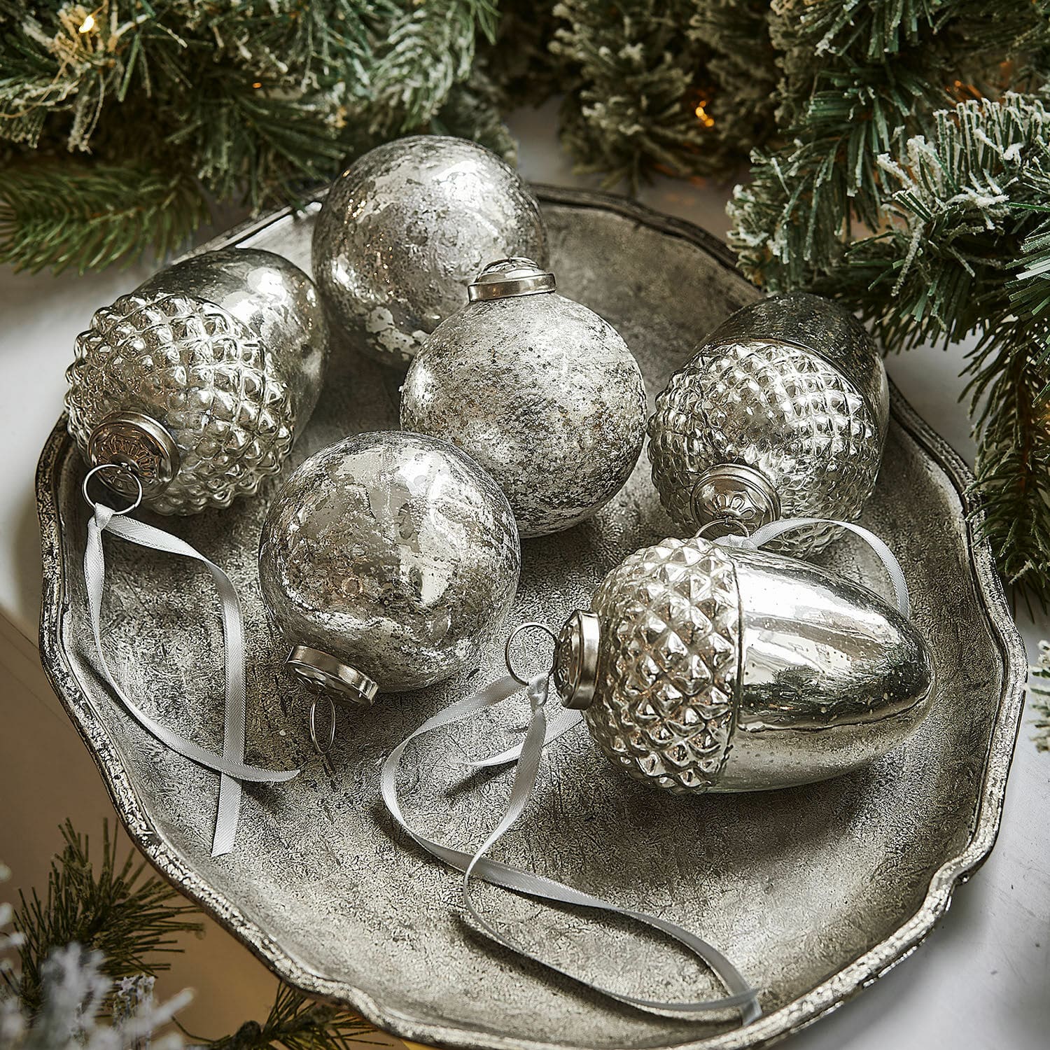 Set di 6 decorazioni per albero di Natale Dorianne