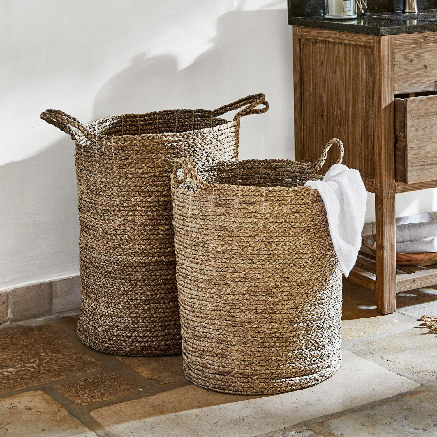 Coppia di cesti portabiancheria Oakdale