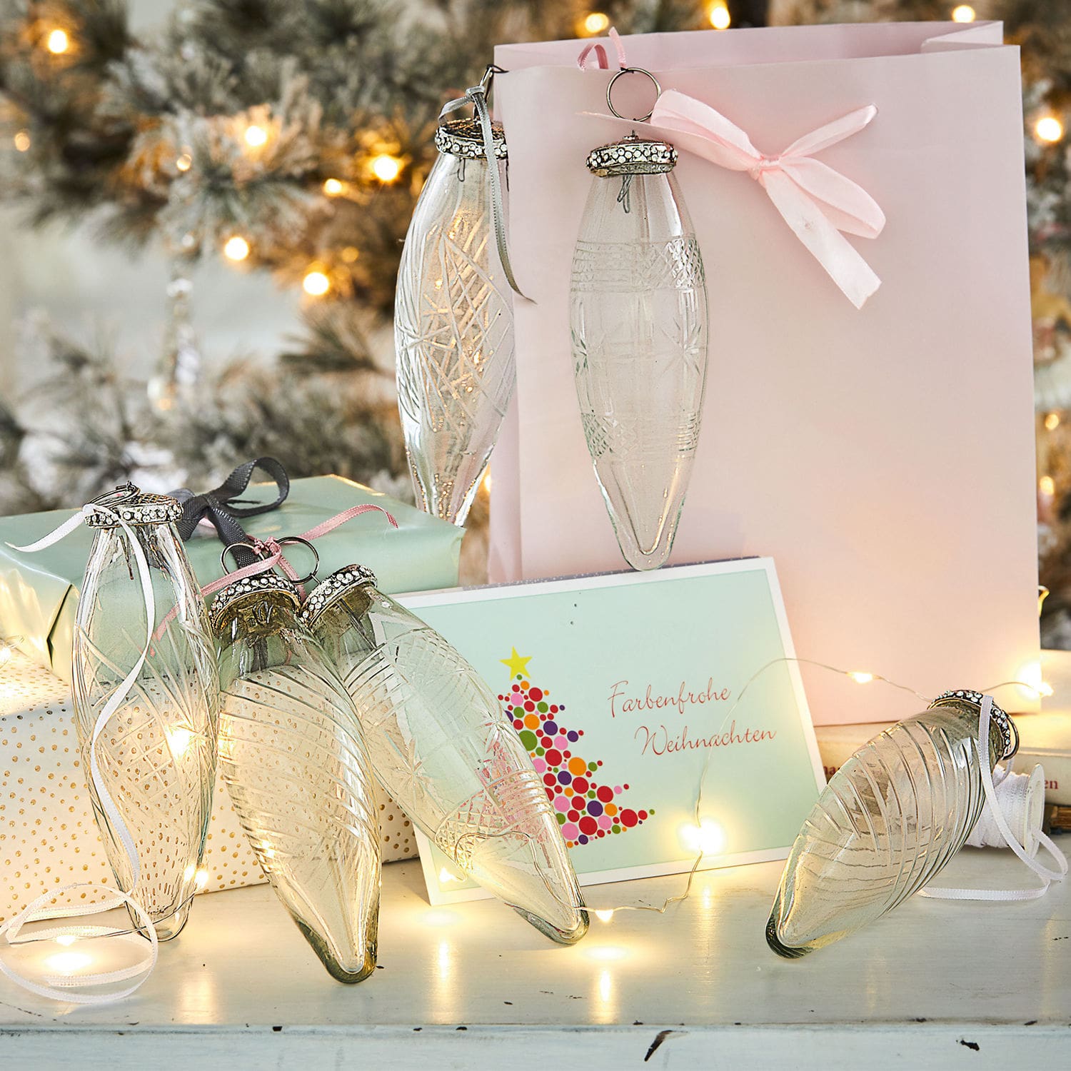 Set di 6 decorazioni natalizie Loulay