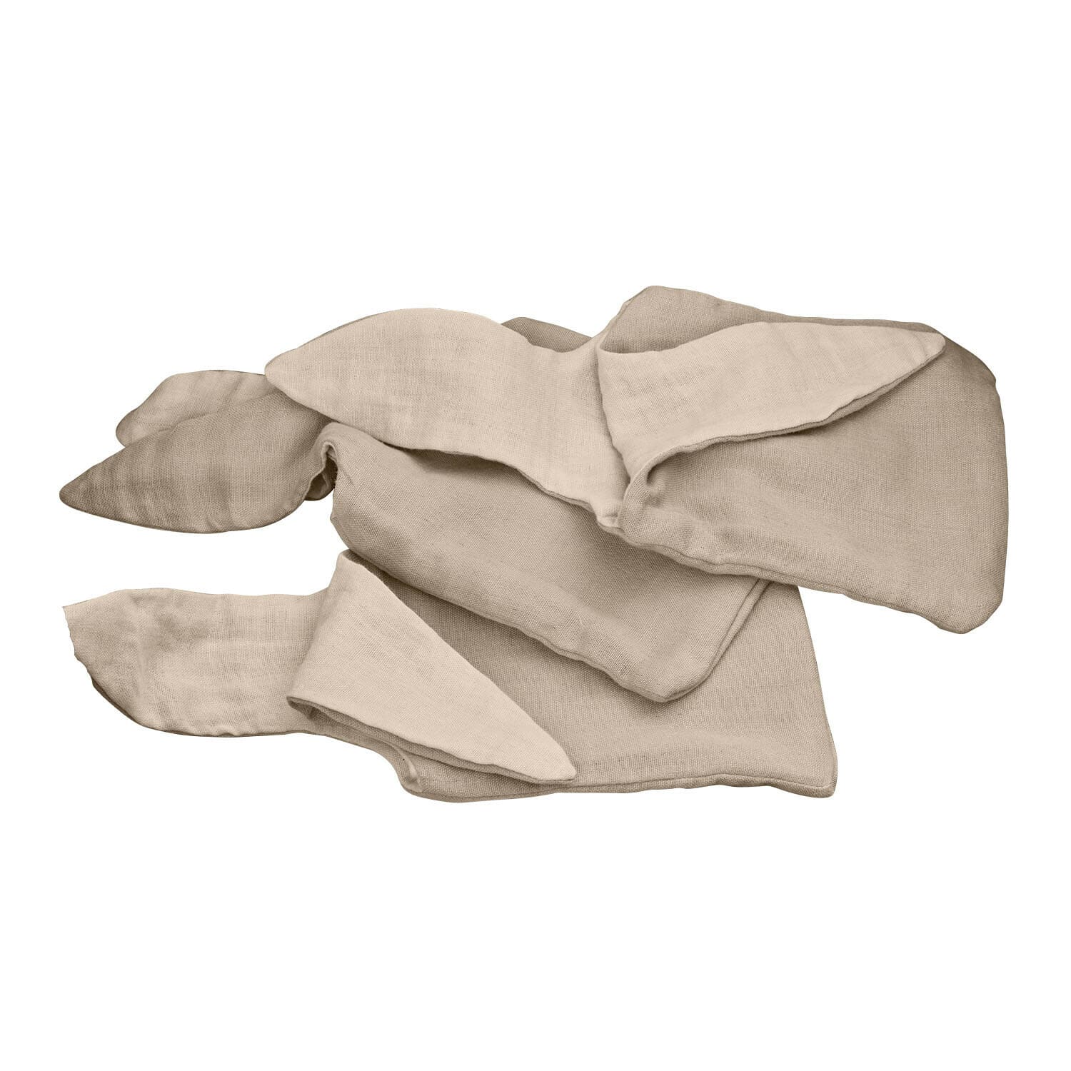 Set di 3 borse Snugglewood Sciarpa beige in lino morbido, accessorio naturale ed elegante per giornate fresche, tessuto traspirante