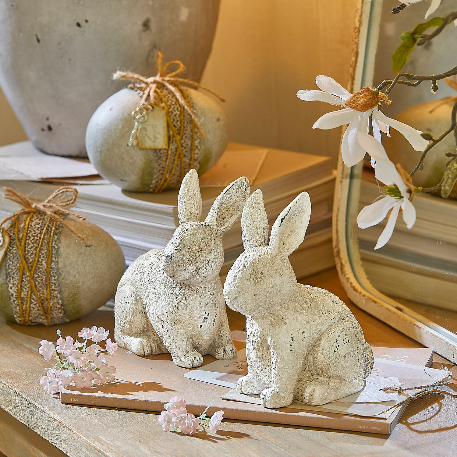 Coppia di coniglietti decorativi Samirah