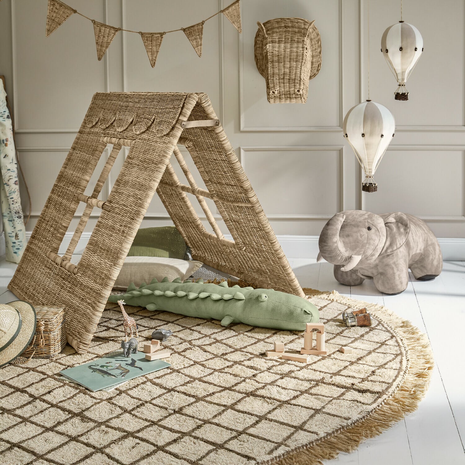 Coppia di mongolfiere decorative Merrybean