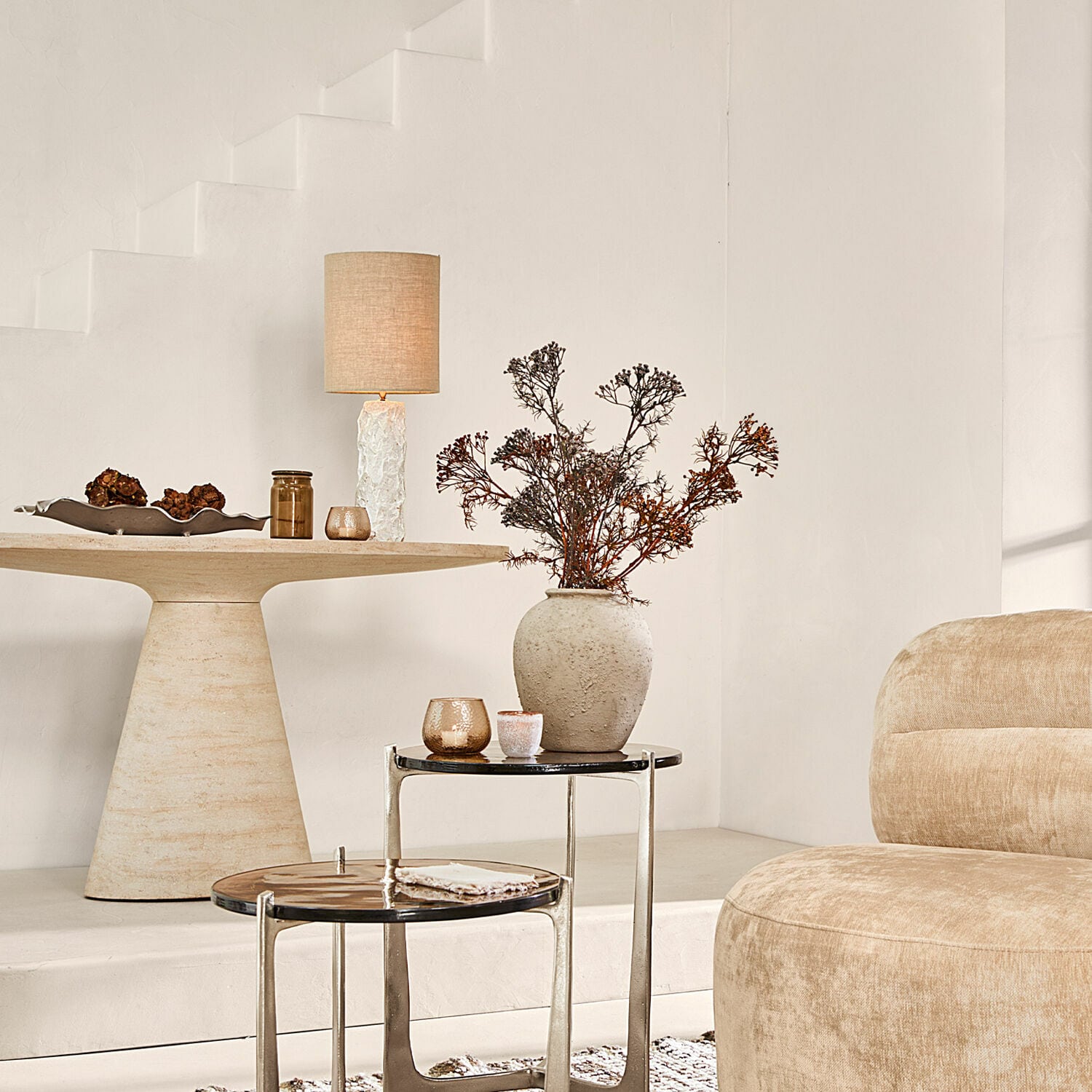 Set di 4 fiori decorativi Jennings