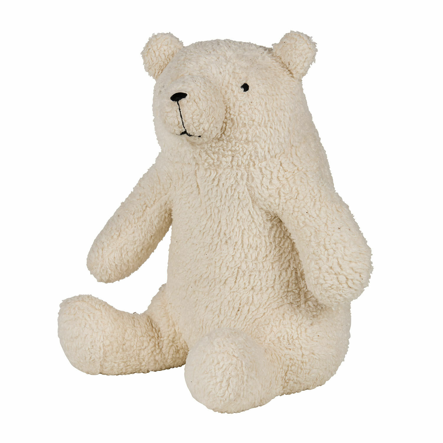 Animale di stoffa Hugo Orso di peluche morbido color crema, giocattolo per bambini e decorazione per la stanza
