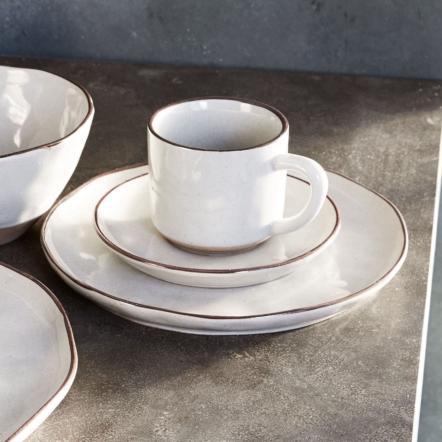 Set di 6 tazze con piattino Biarré