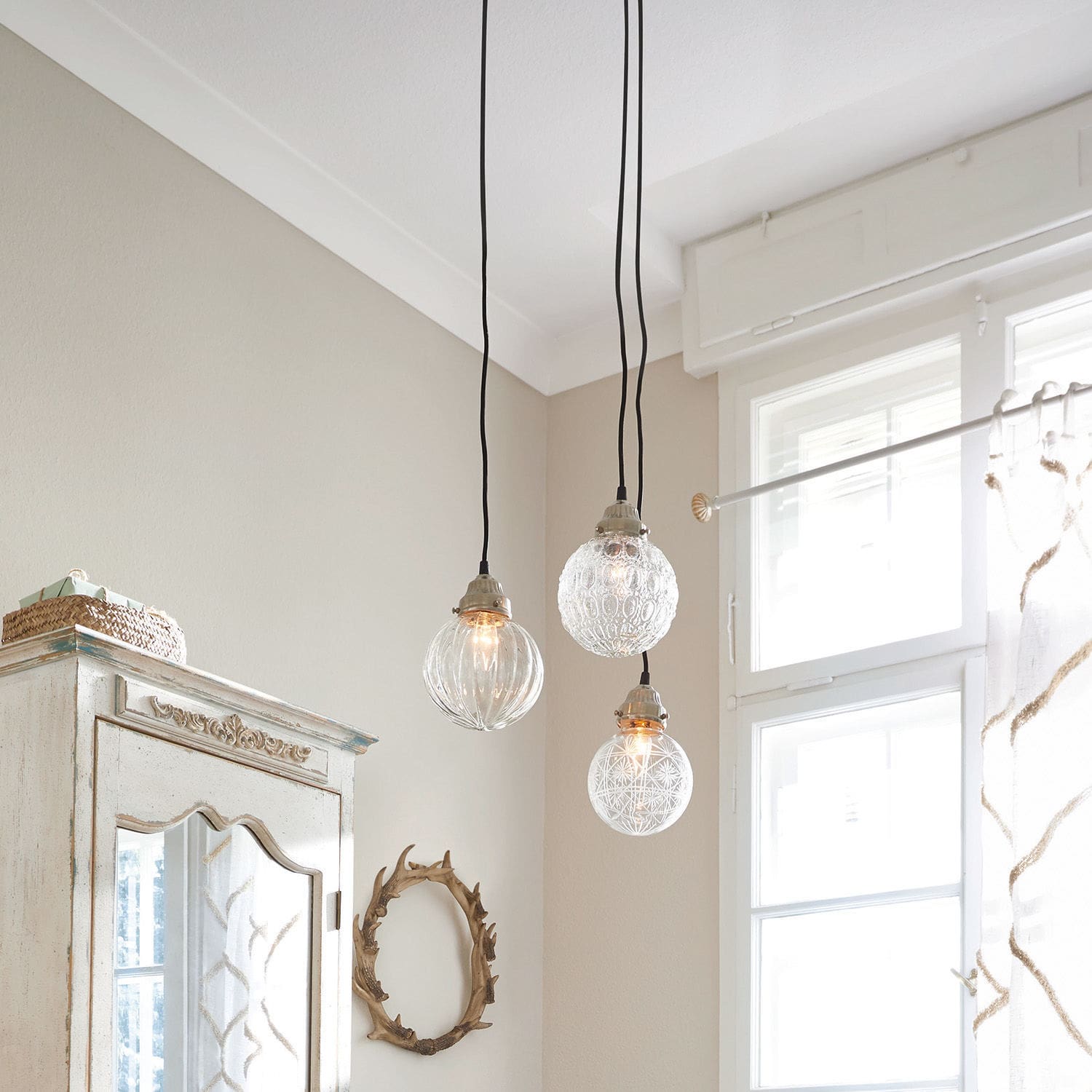 Lampada da soffitto, set da 3 Lidia