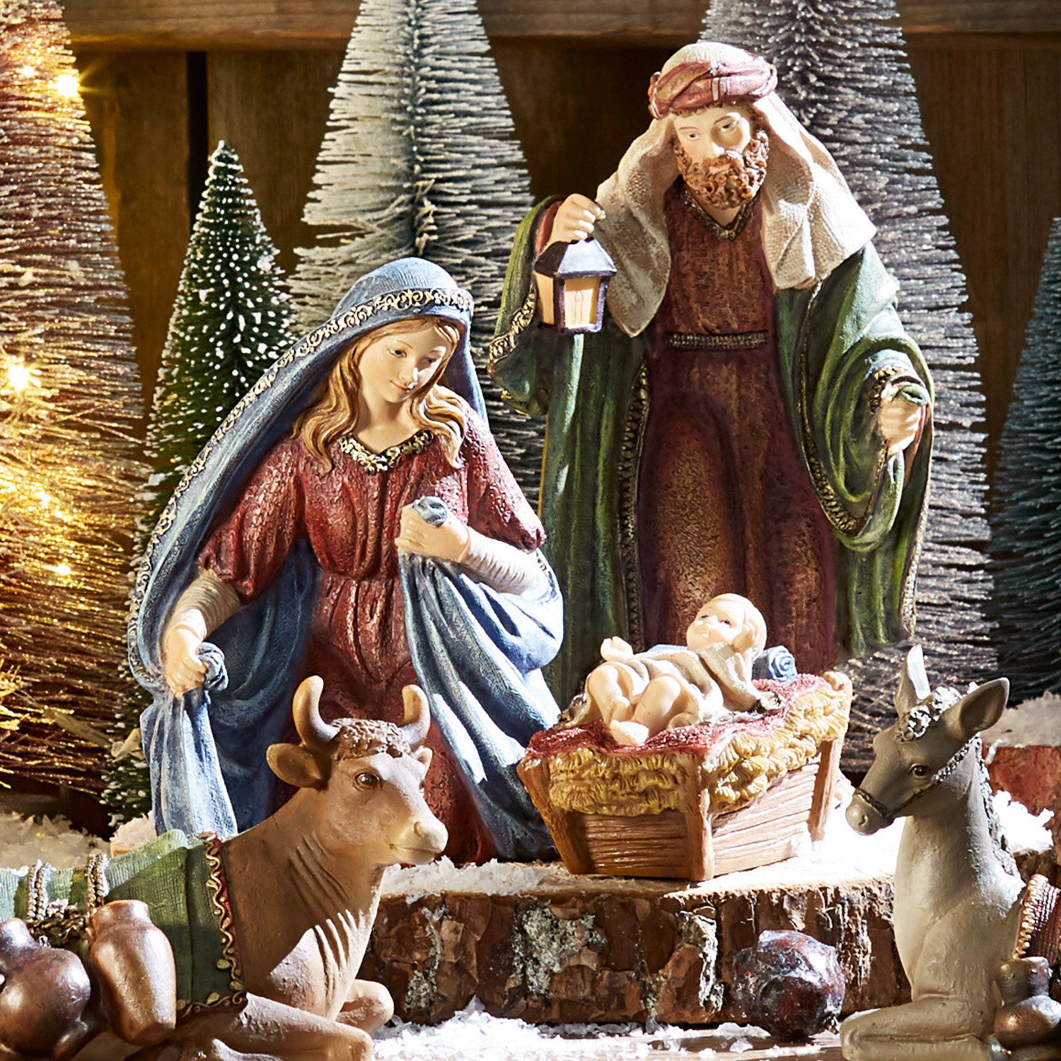 Set di 11 statuine per il presepe Christi