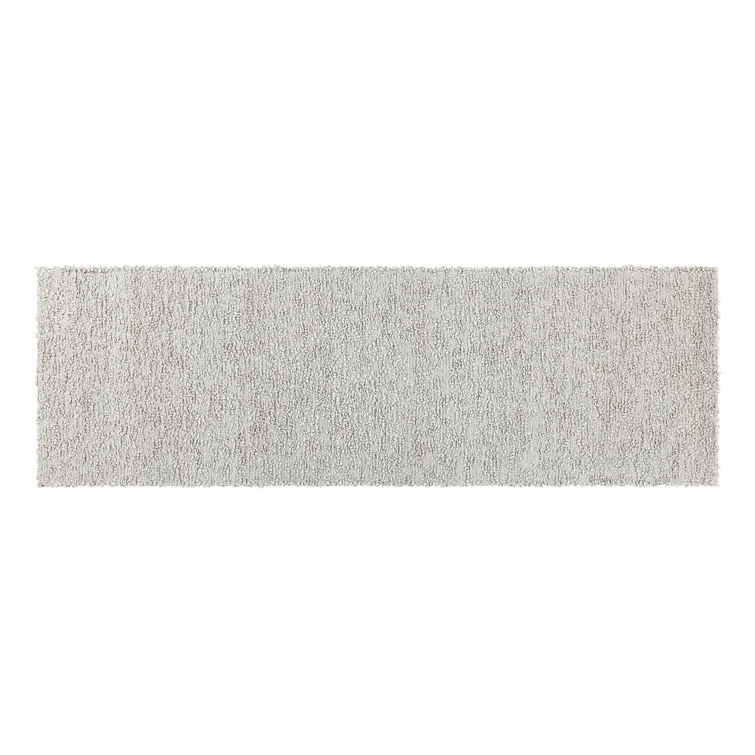 Corridore Kaleema Tappeto lungo bianco in materiale morbido, ideale per arredamento moderno e confortevole