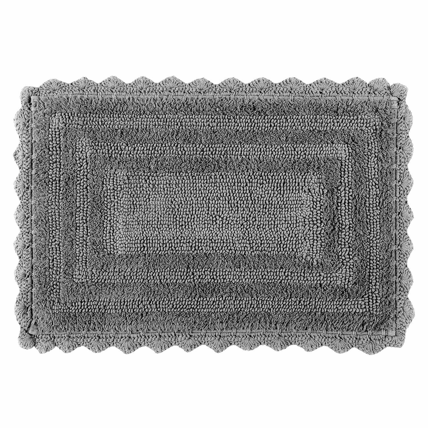 grigio scuro Tappetino da bagno Yalexir grigio scuro in materiale morbido, ideale per decorare il bagno