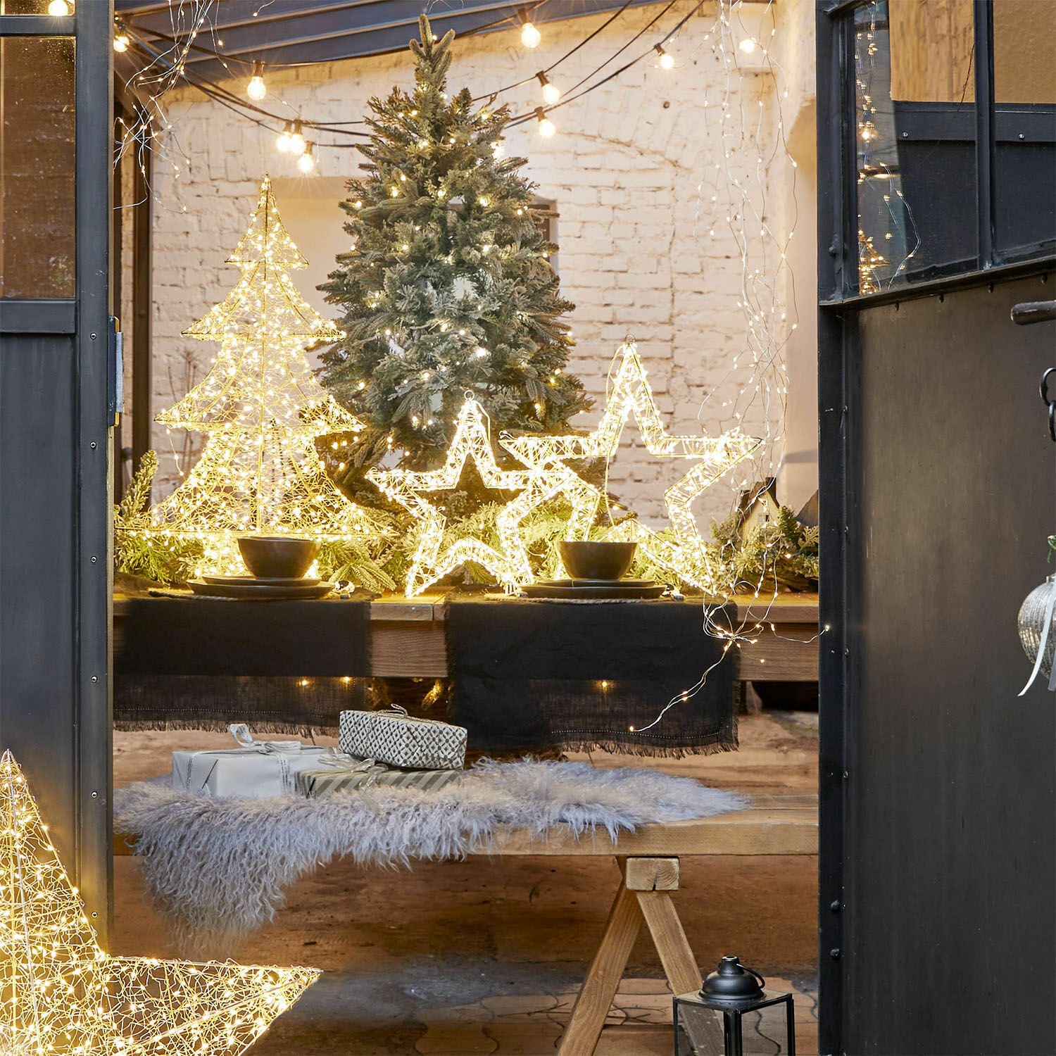 Coppia di stelle a LED Veralisse