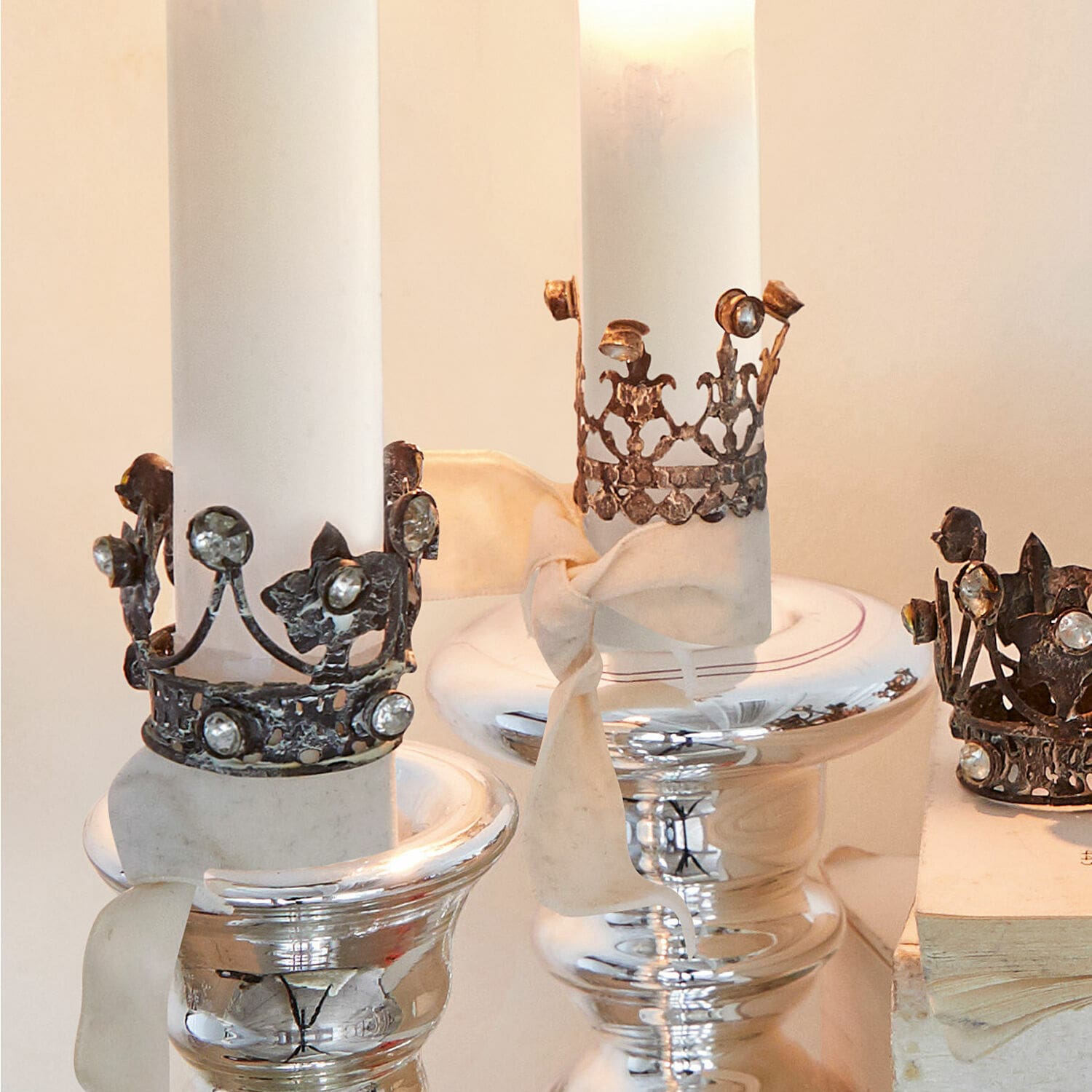 Set di 6 corone decorative Margareta