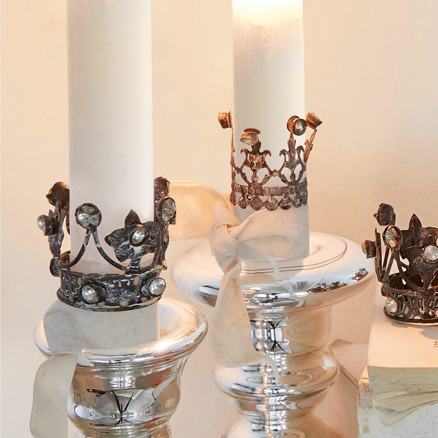 Set di 6 corone decorative Margareta
