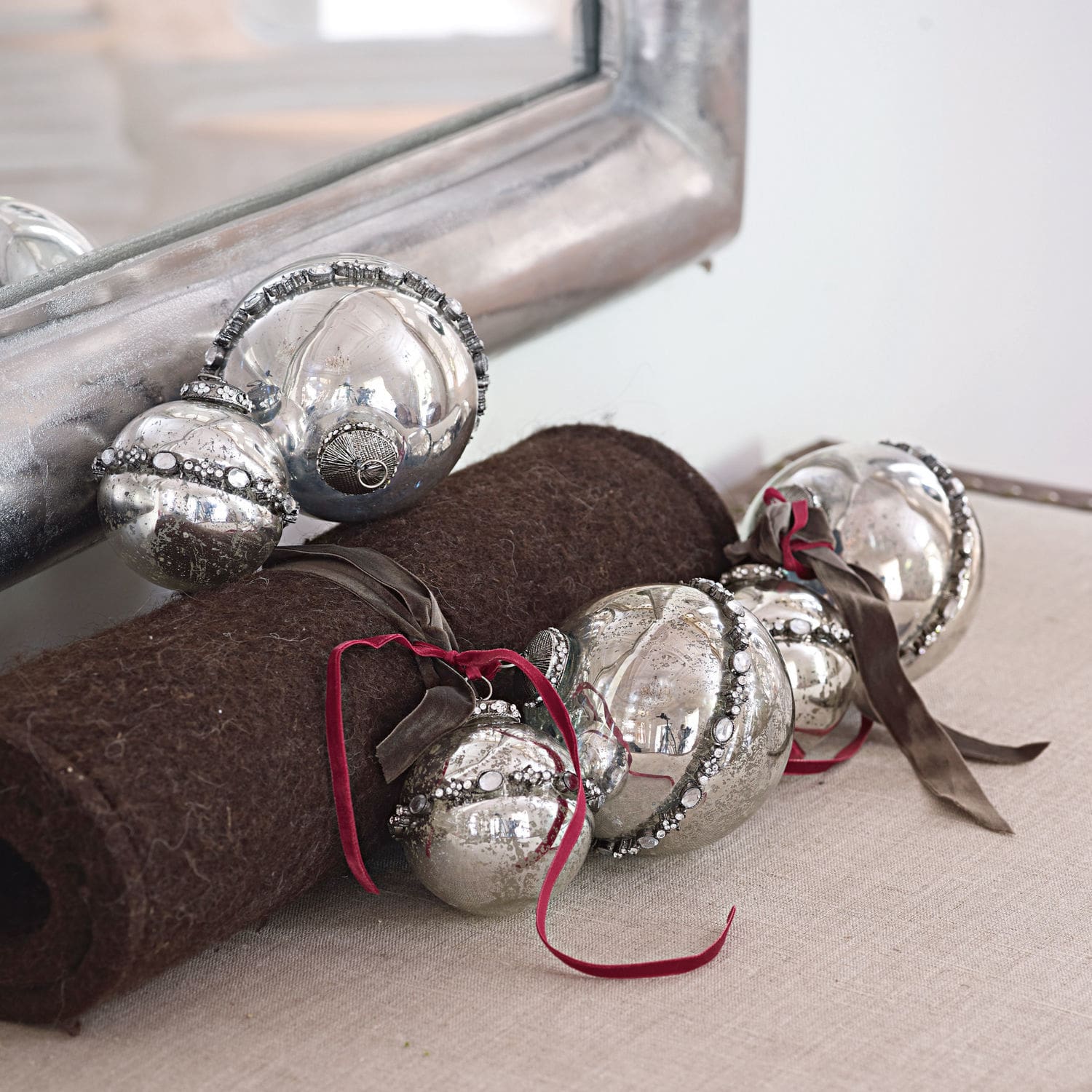 Set di 6 decorazioni natalizie Cloé