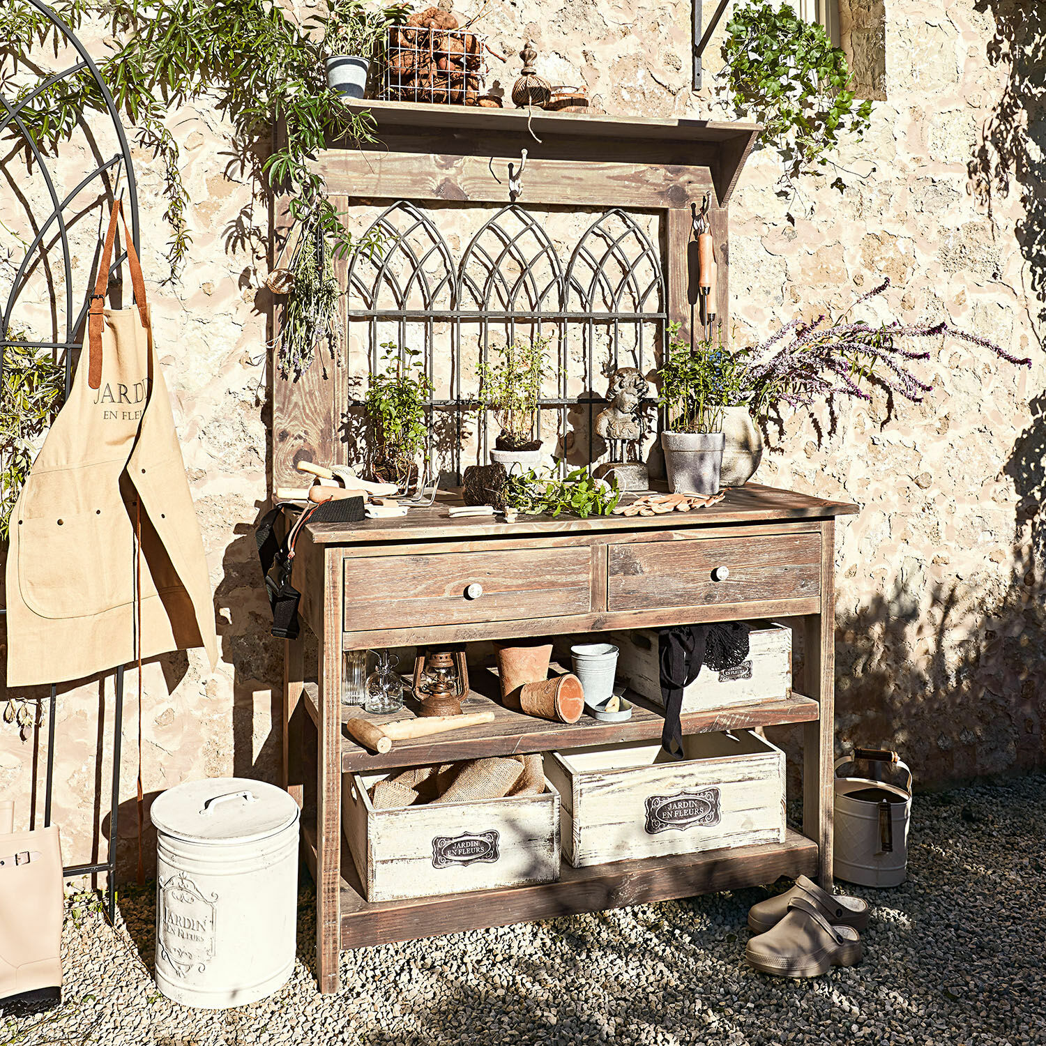 Tavolo per giardinaggio Ophélie