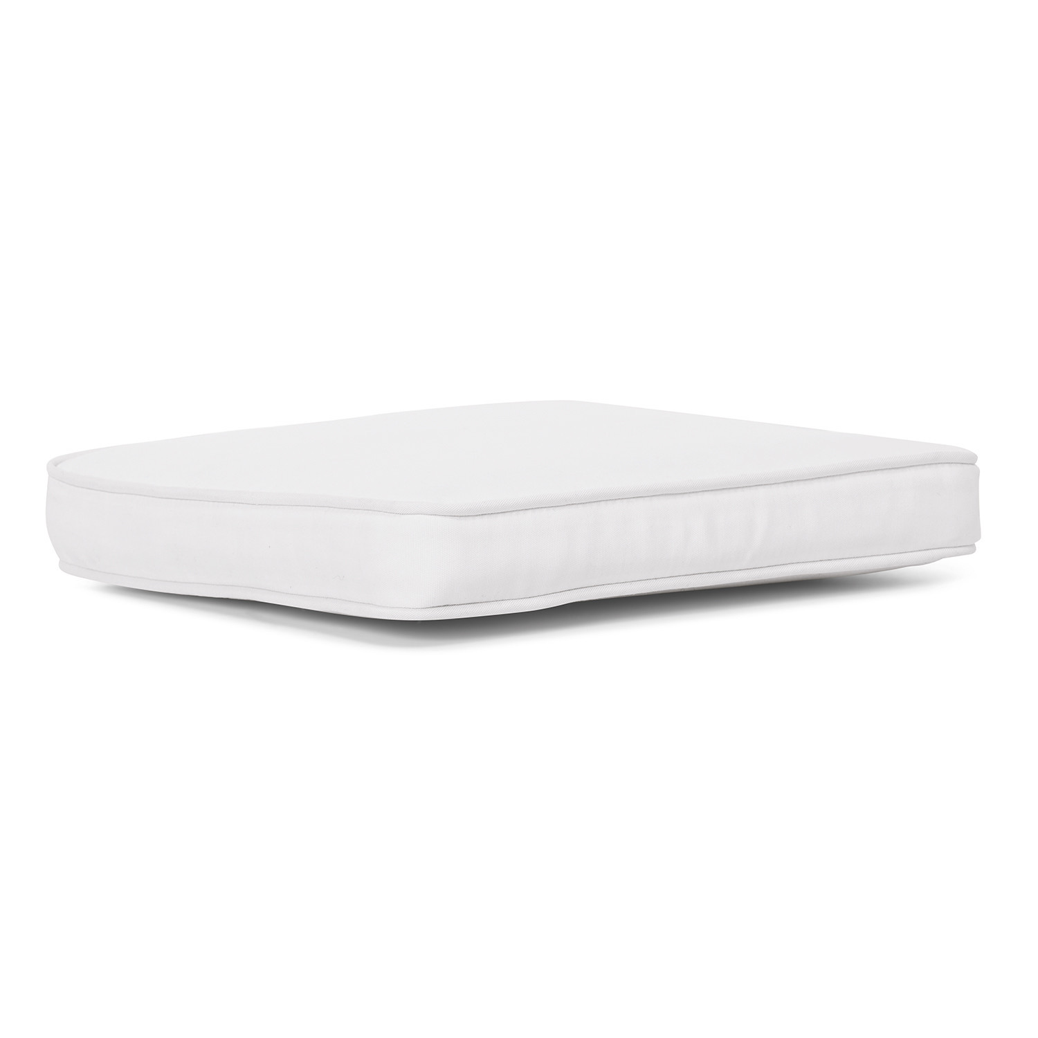 Cuscino da seduta Sonora Cuscino bianco in tessuto dal design semplice, ideale per mobili da giardino e interni