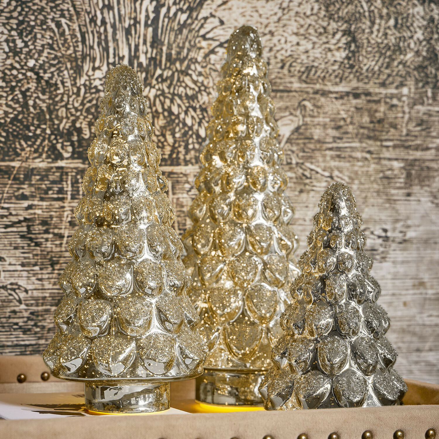 Set di 3 alberi a LED Brévaline