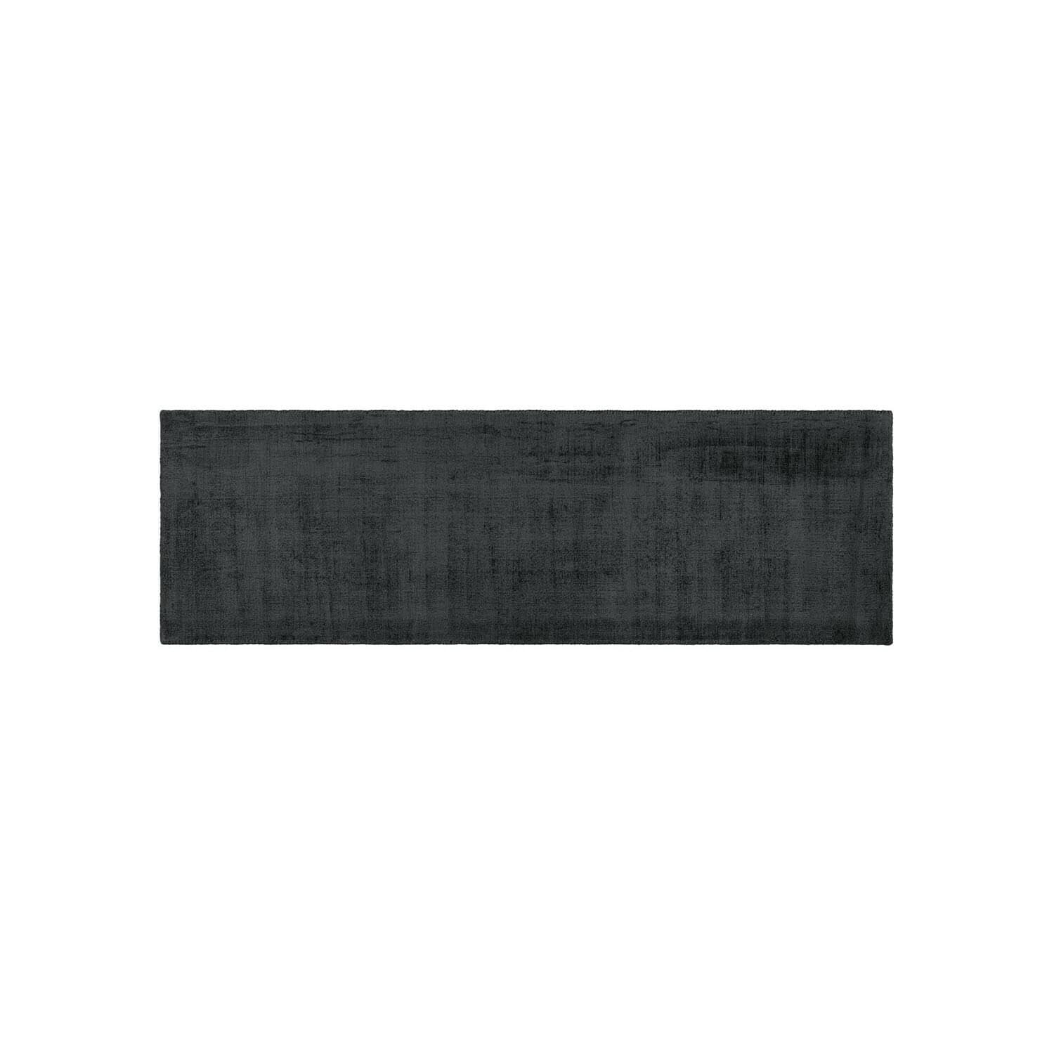 Passatoia Mariselle Tappeto rettangolare nero con texture morbida, ideale per interni moderni