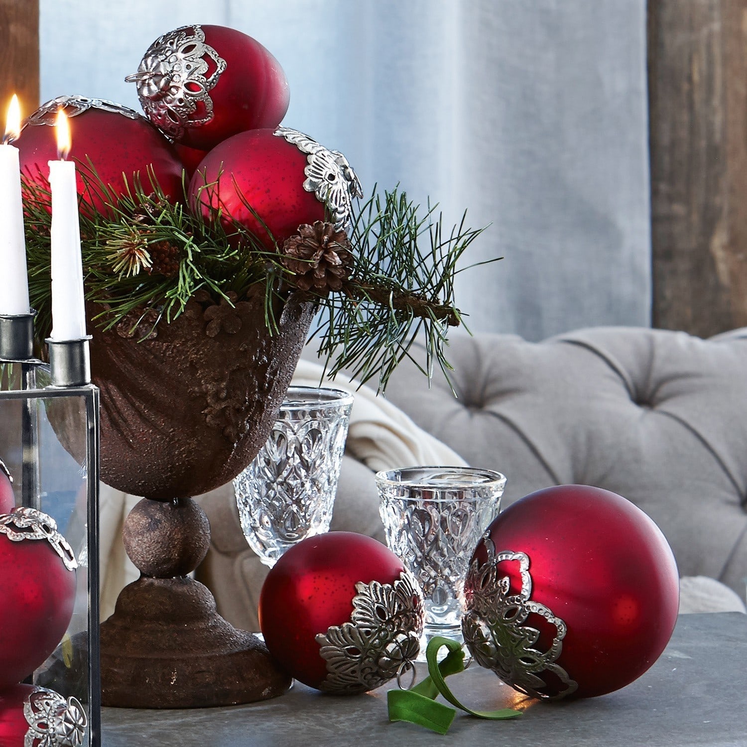 Set di 6 decorazioni natalizie Valyn