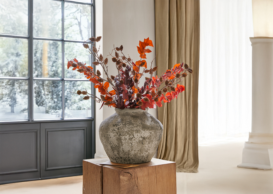 Fiori artificiali e secchi