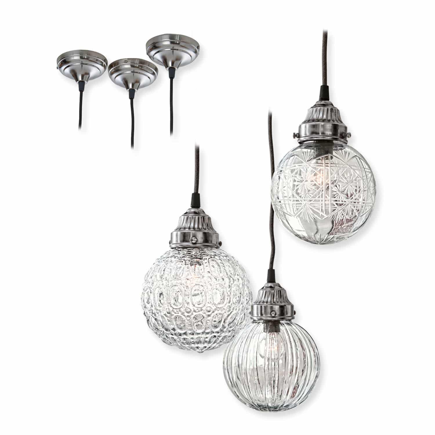 Lampada da soffitto, set da 3 Lidia
