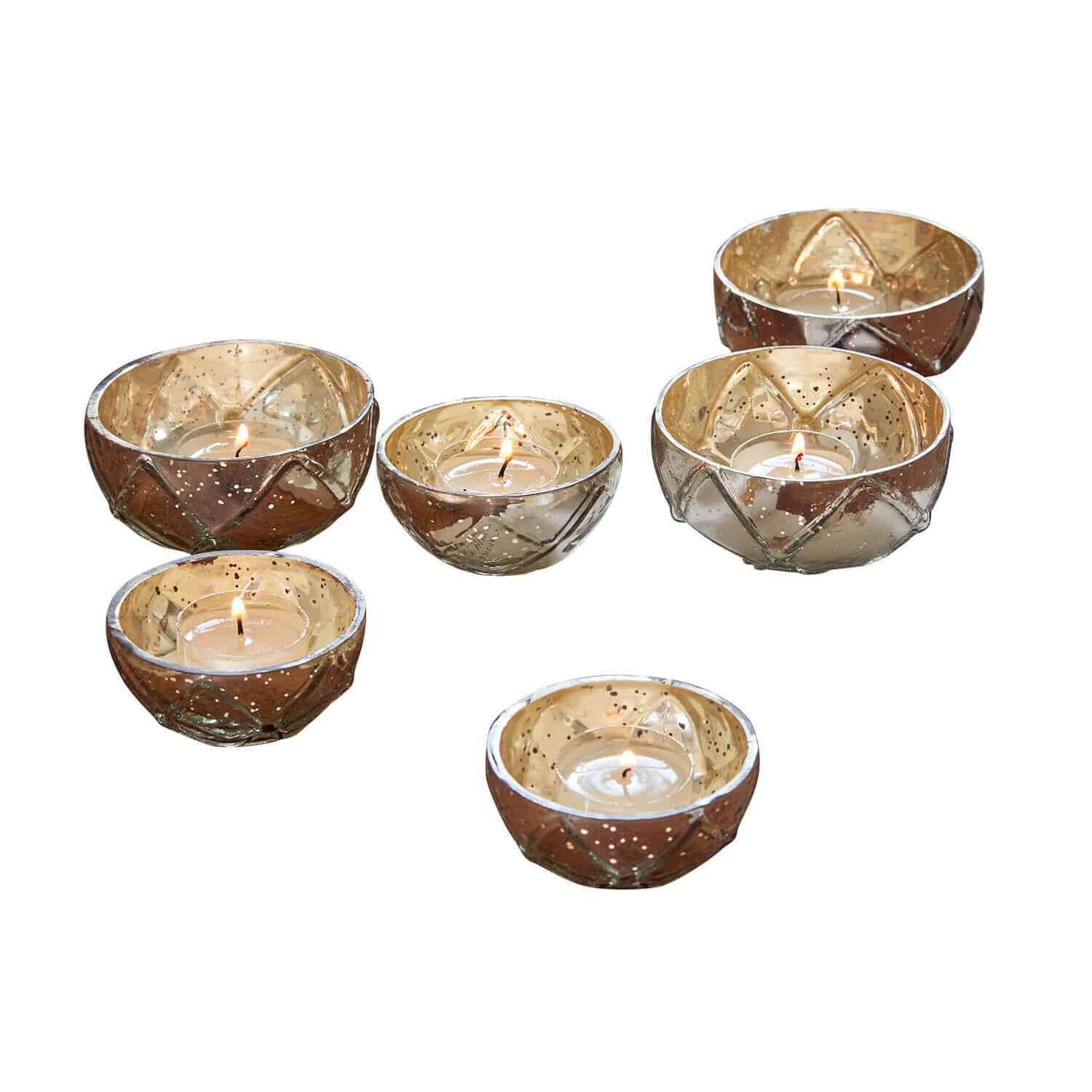 Set di 6 portalumini Amalinae