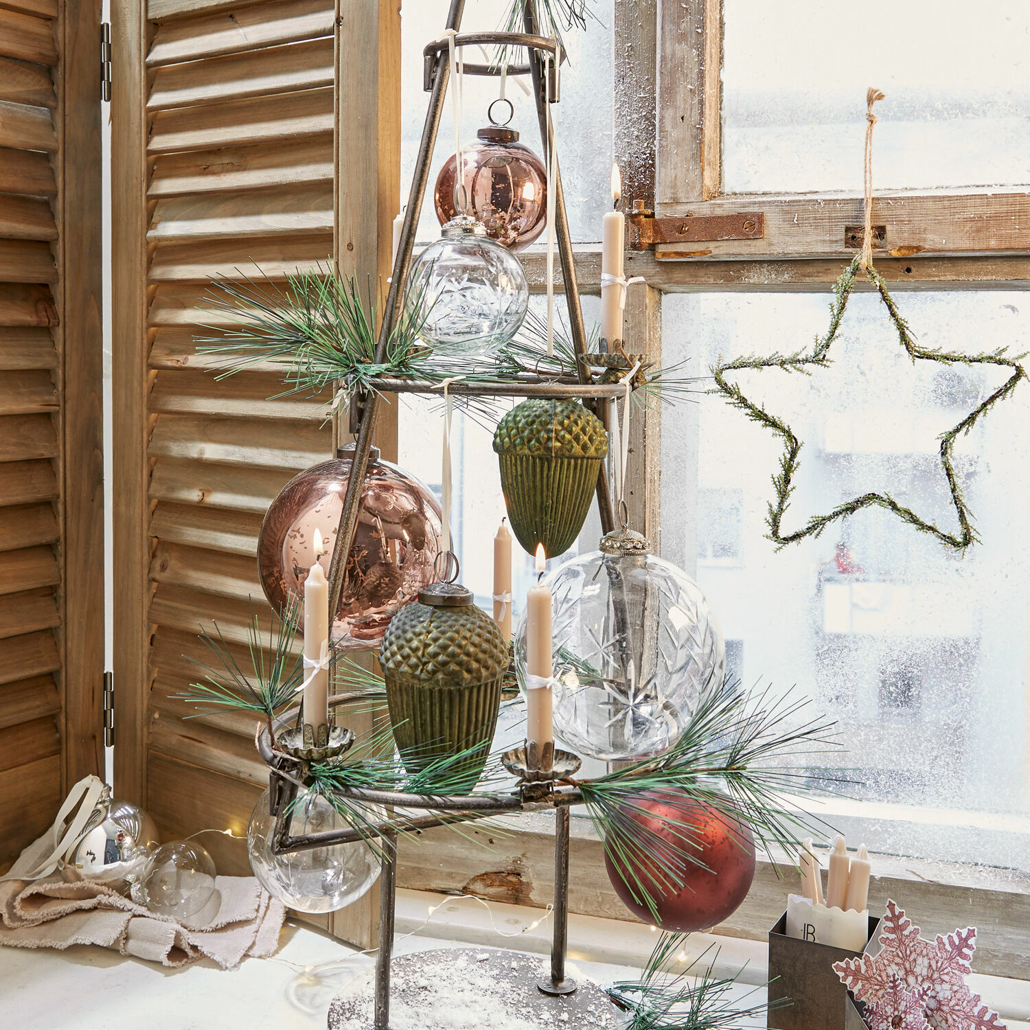 Set di 8 decorazioni natalizie Glaster