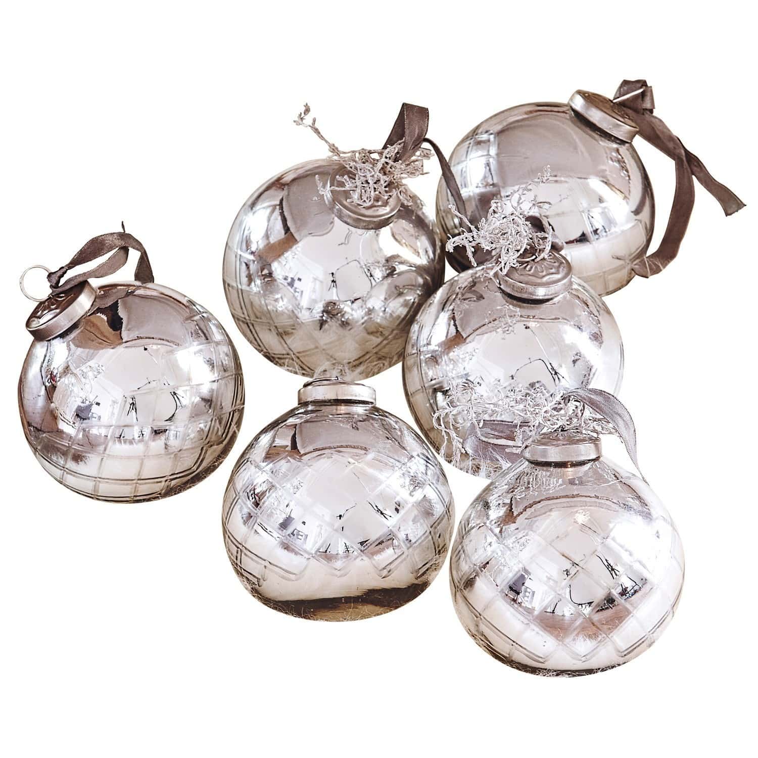 Set di 6 decorazioni natalizie Gina