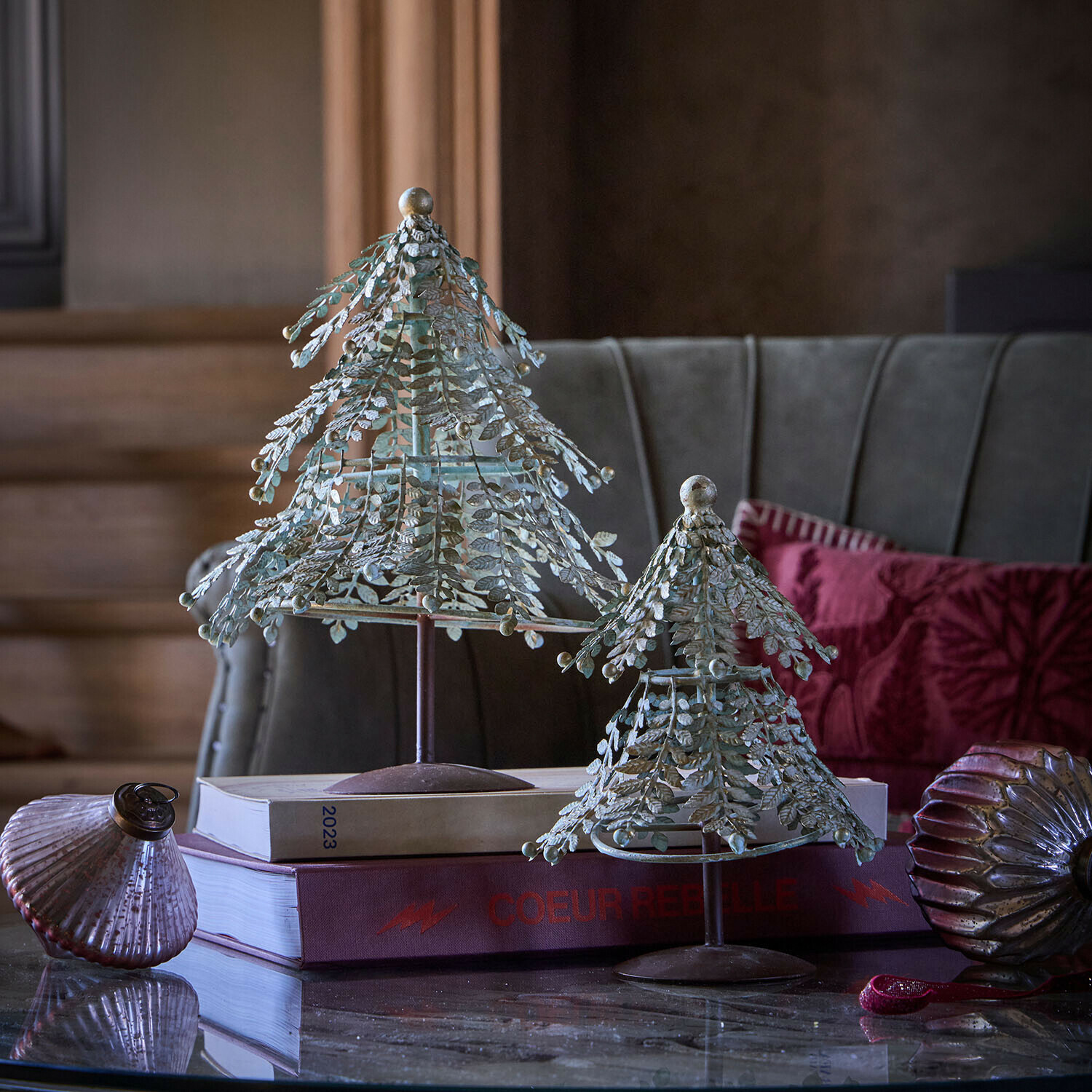 Coppia di alberi decorativi Whitmore
