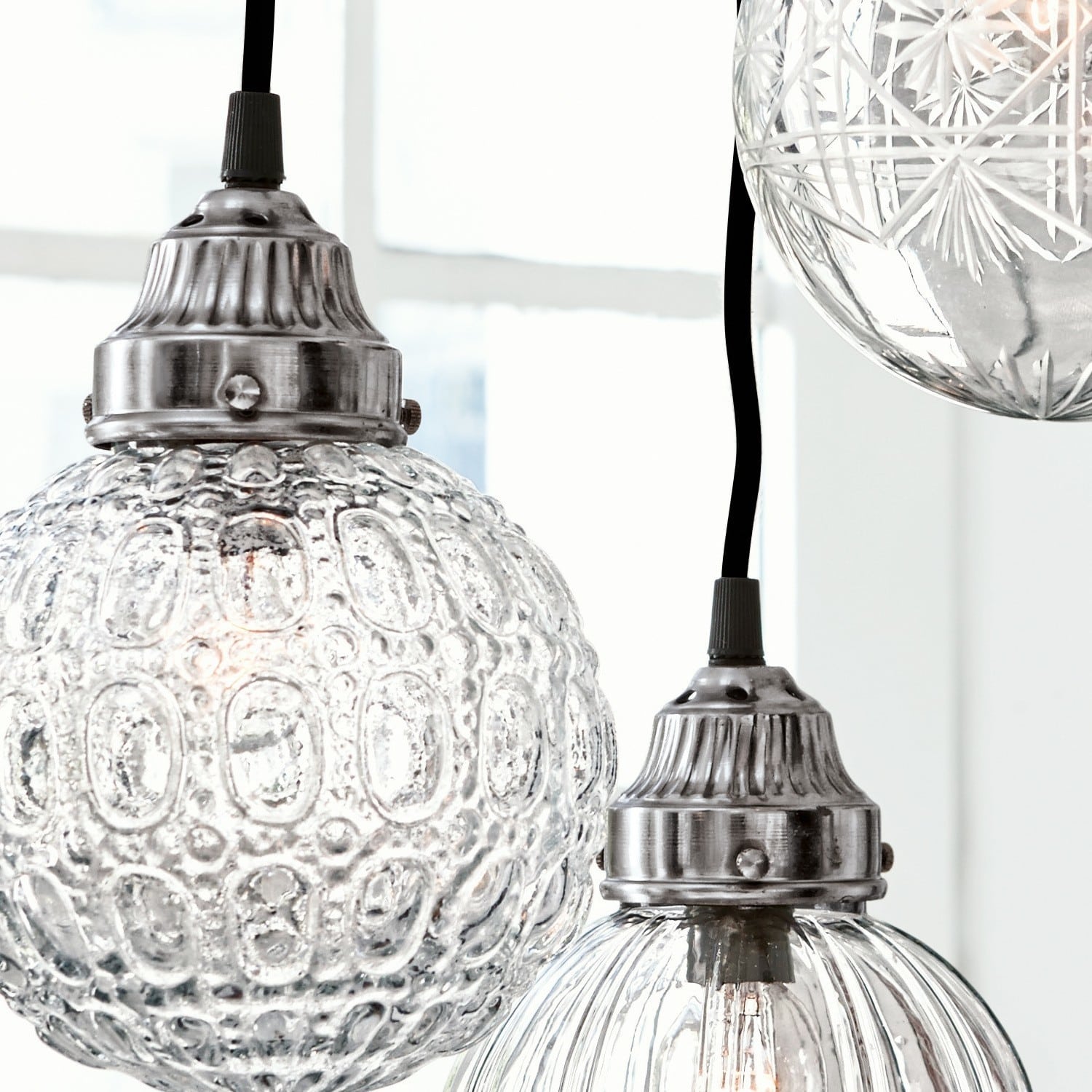 Lampada da soffitto, set da 3 Lidia
