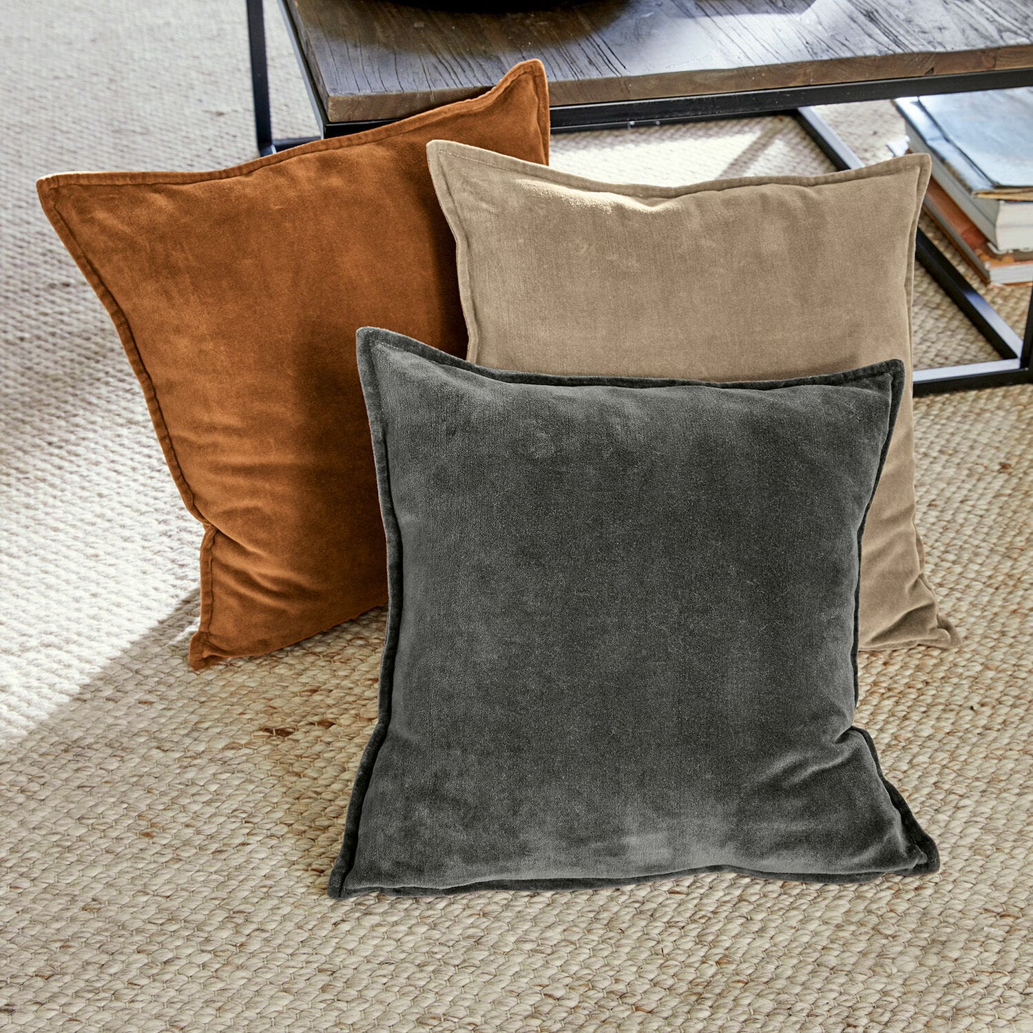 Set di 3 copricuscini Lumeau