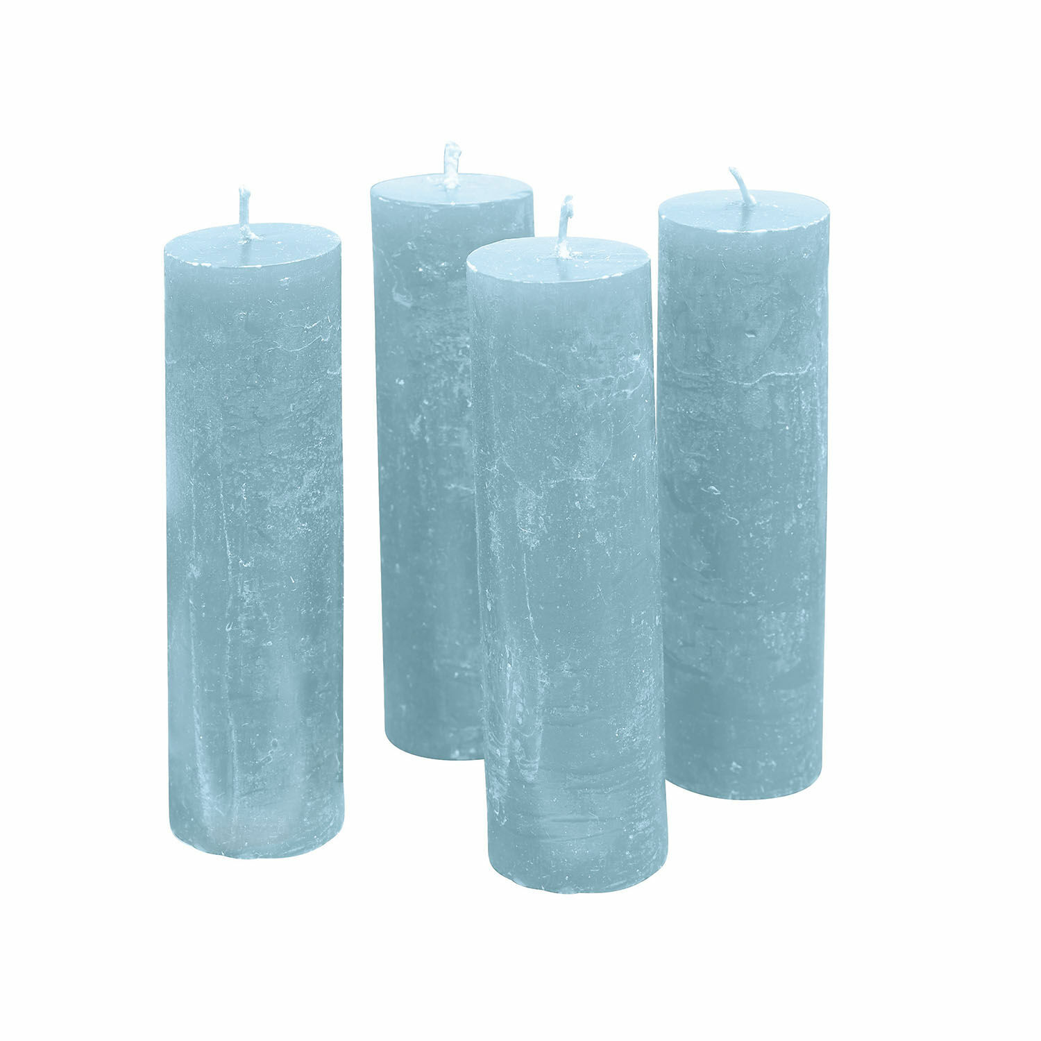 blu Set di 4 candele blu Muriel in cera, decorazione d'interni e illuminazione d'atmosfera